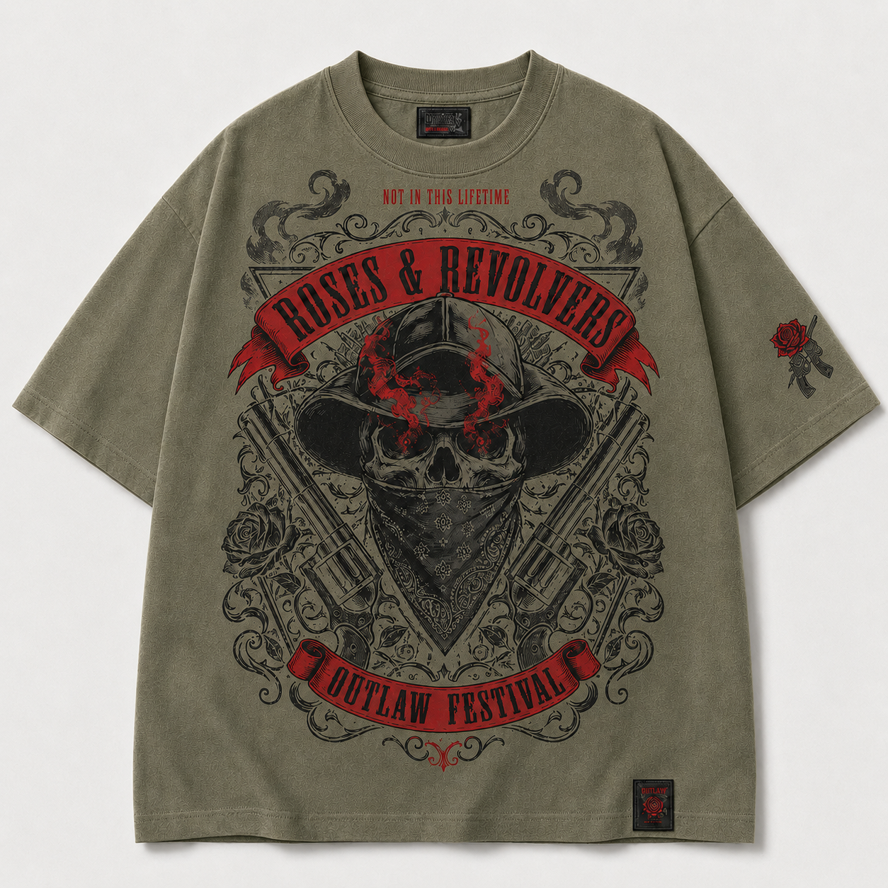 Outlaw Rose Graphic T-Shirt