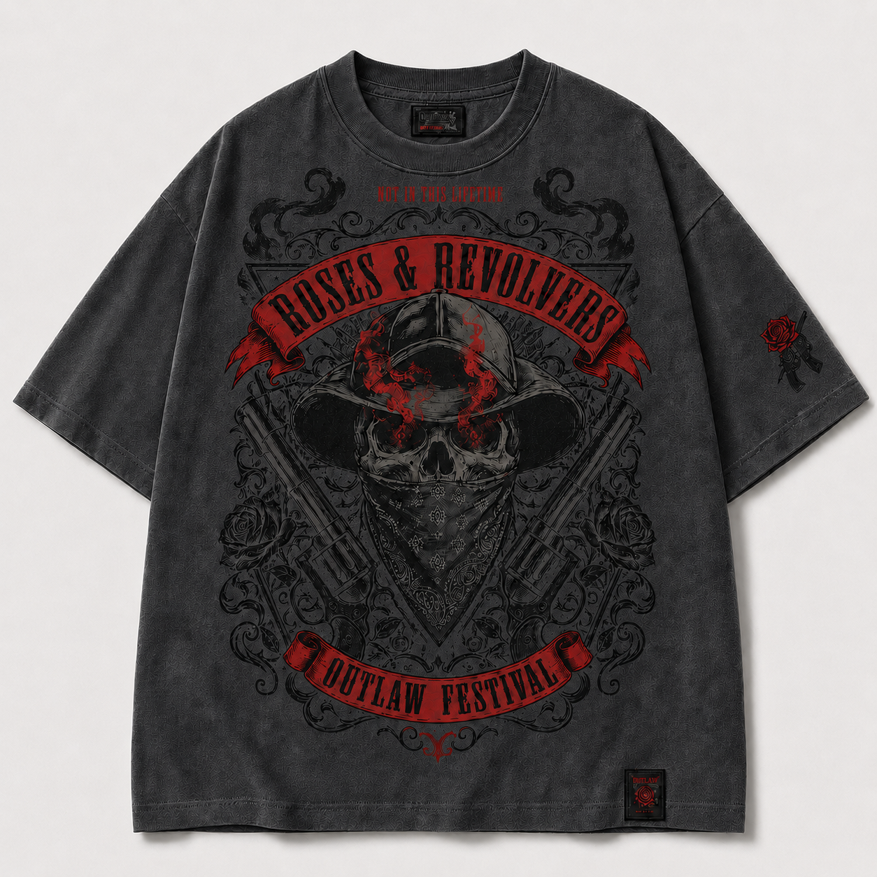 Outlaw Rose Graphic T-Shirt