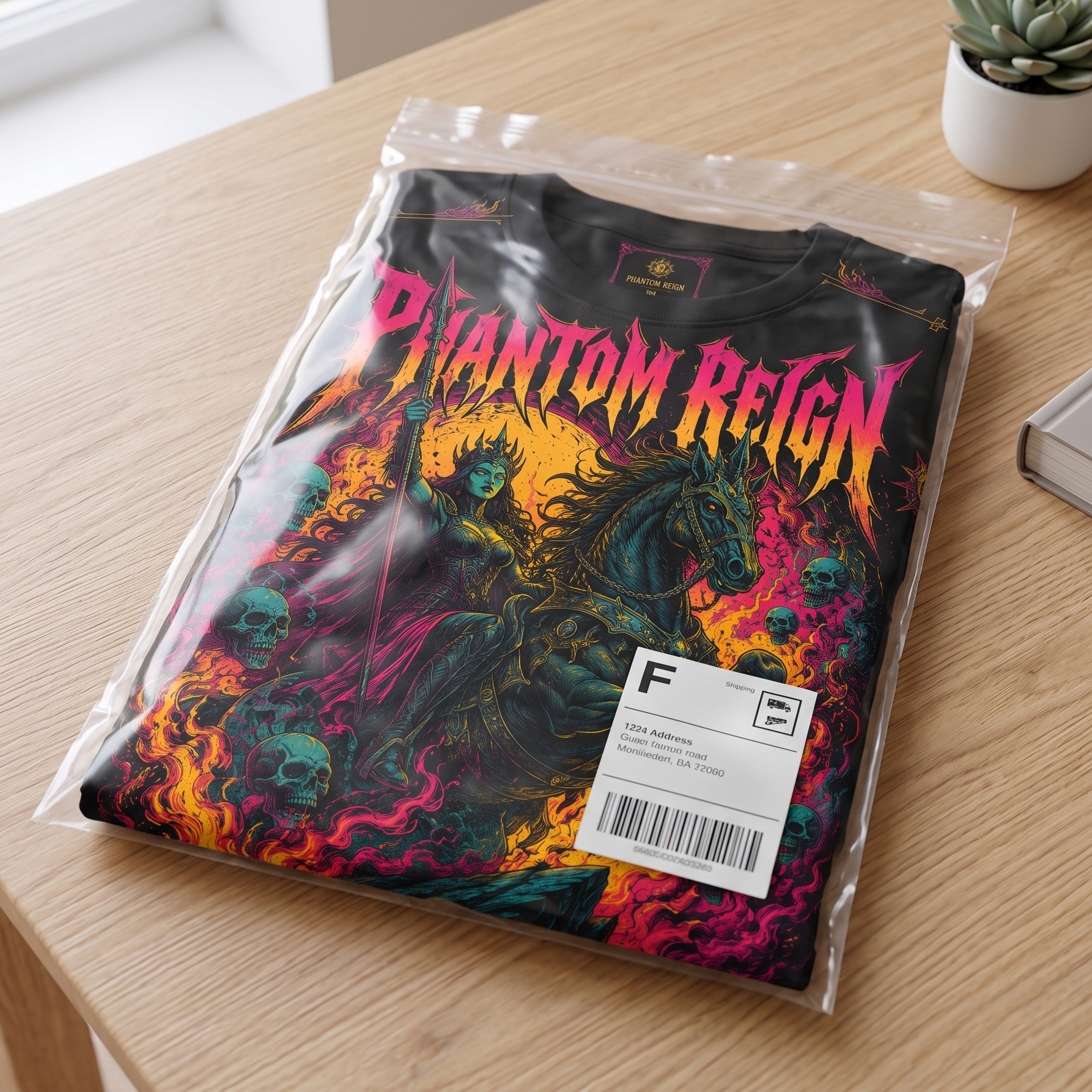 Phantom Reign Shadows Bow Crowns Fall Metal T-Shirt