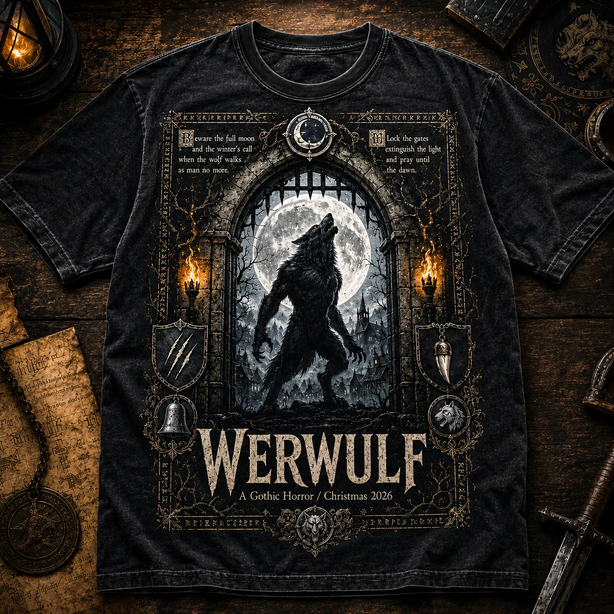 Gothic Plague Doctor Graphic Tee