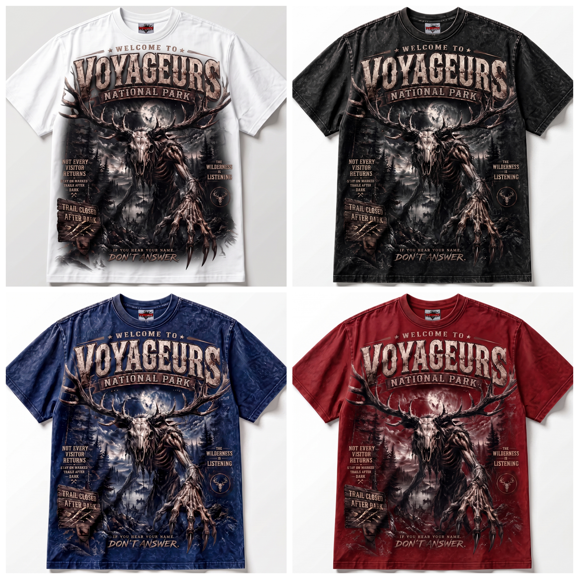 Voyageurs National Park Wendigo — Dark Wilderness Cryptid Graphic T-Shirt