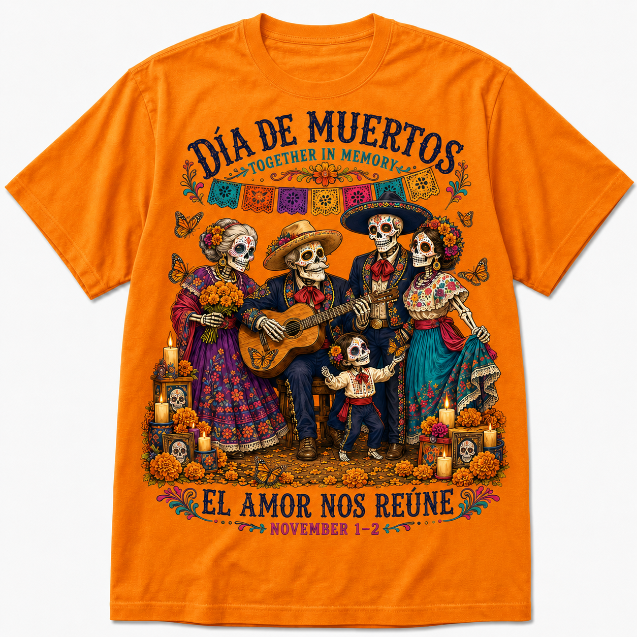 Día de Muertos Family Reunion Collector T-Shirt — El Amor Nos Reúne