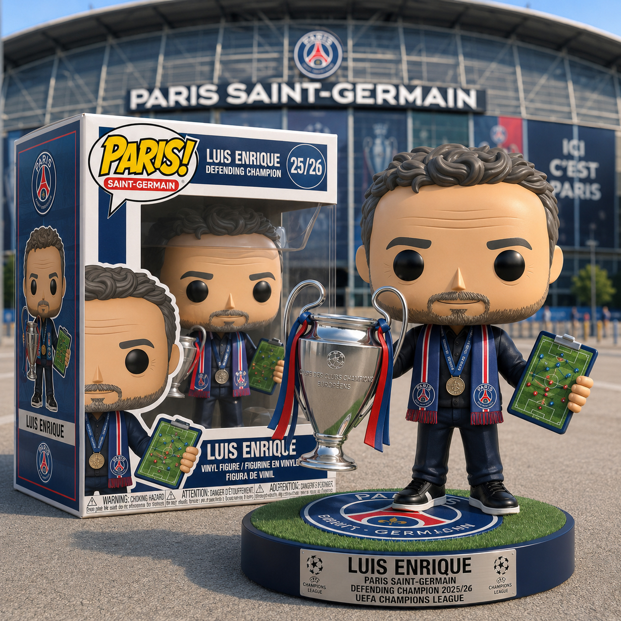 Luis Enrique Paris Saint-Germain Champions Edition Collectible Figure