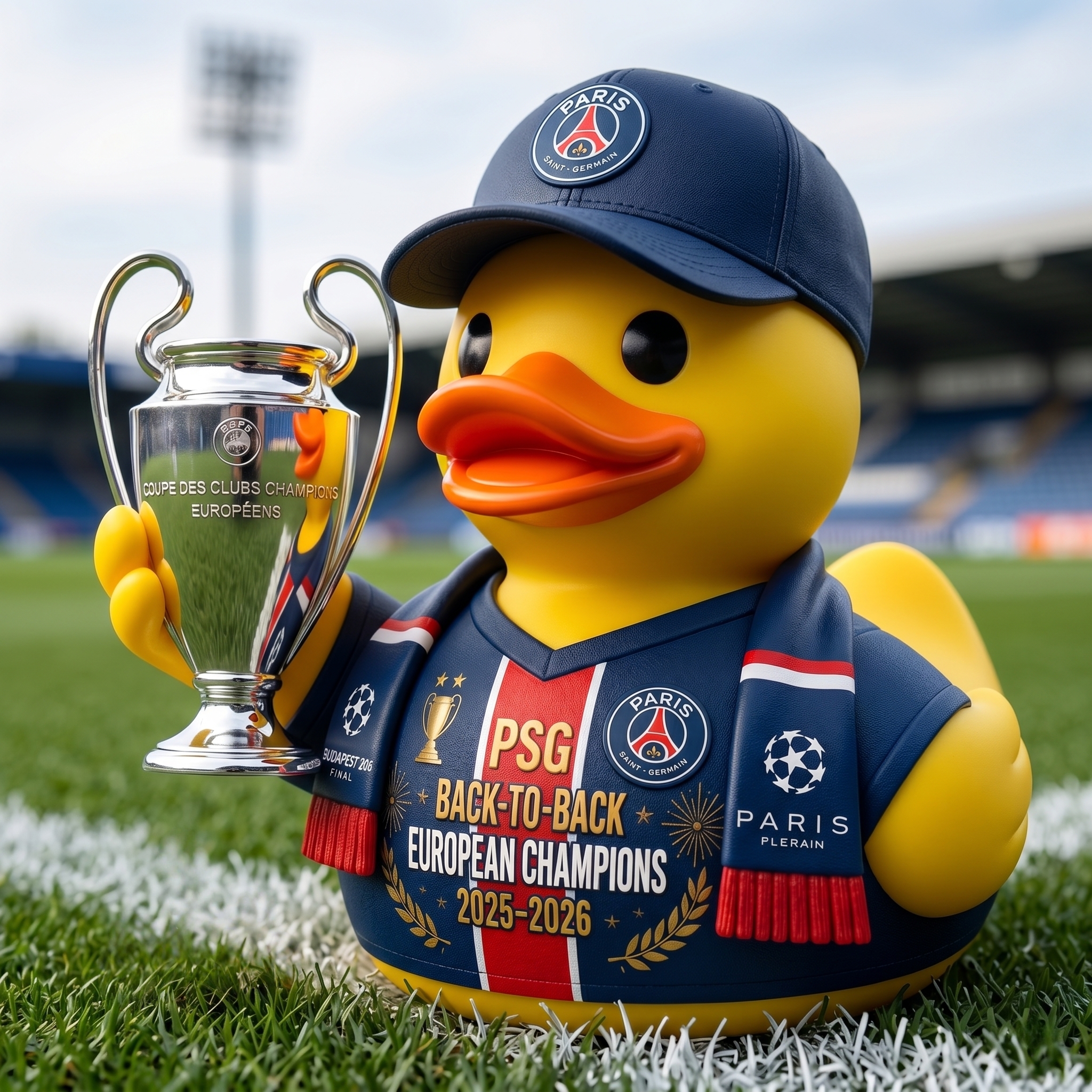 PSG Back-to-Back European Champions Rubber Duck Collector Edition