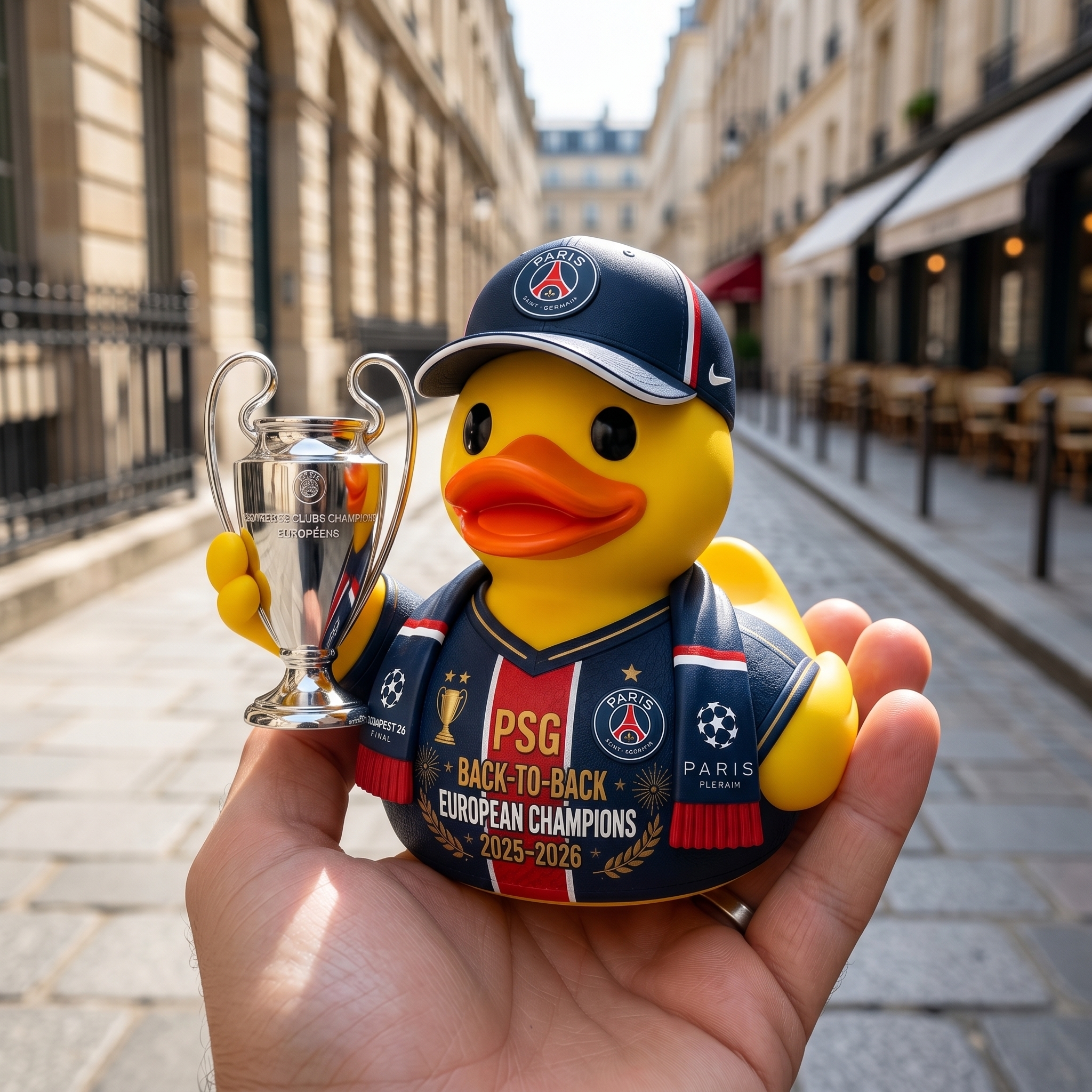 PSG Back-to-Back European Champions Rubber Duck Collector Edition
