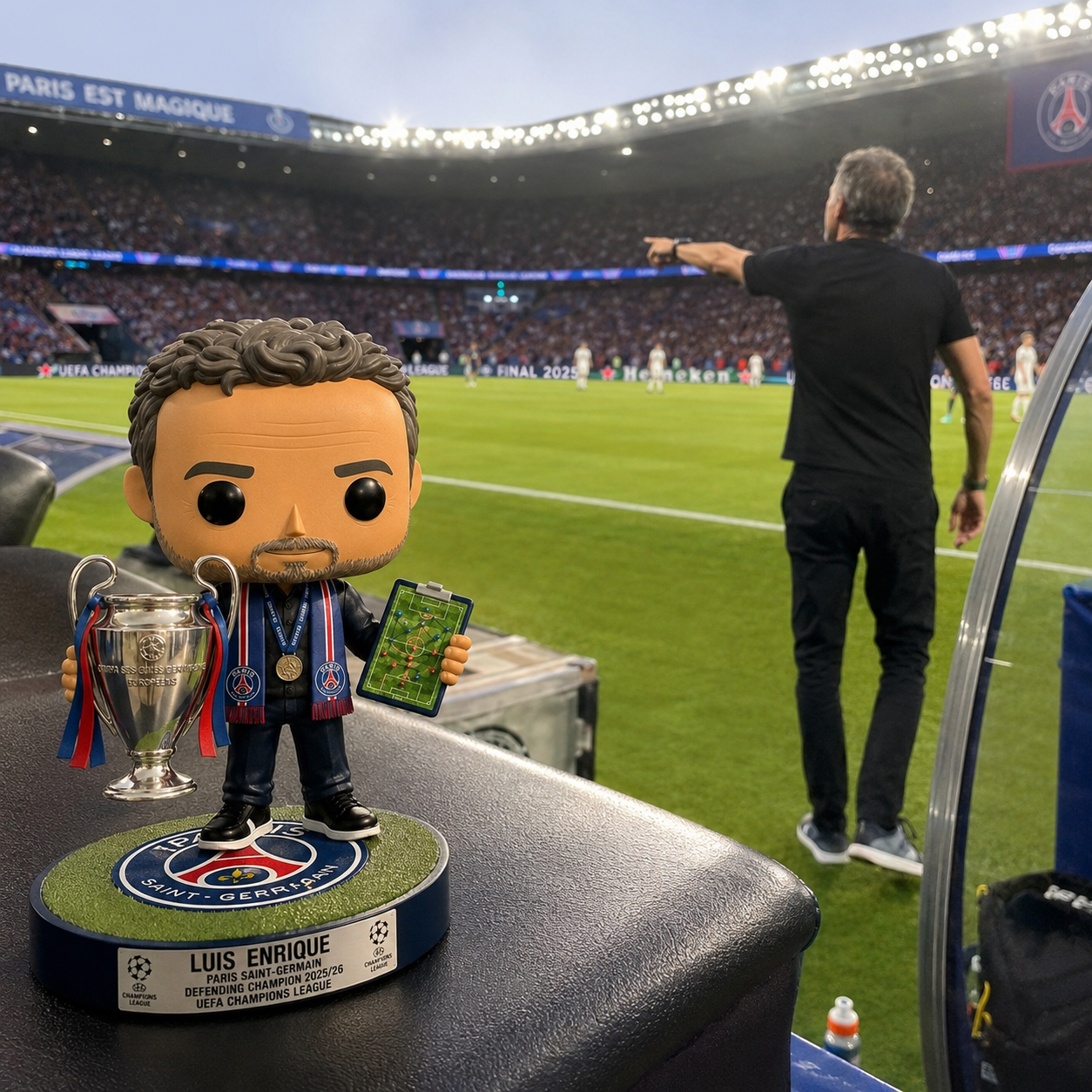 Luis Enrique Paris Saint-Germain Champions Edition Collectible Figure