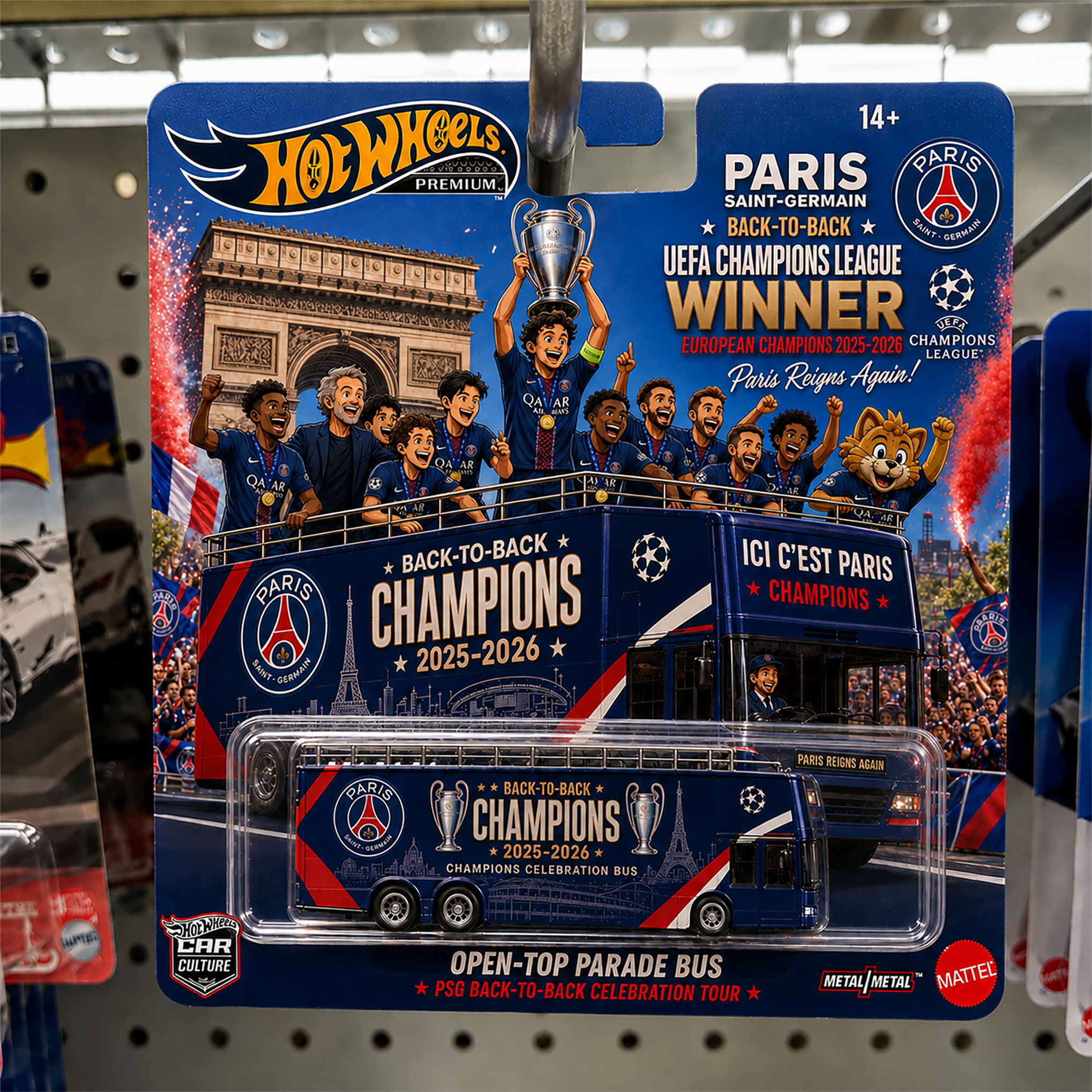 Paris Saint-Germain Back-to-Back Champions Celebration Bus Collector Edition