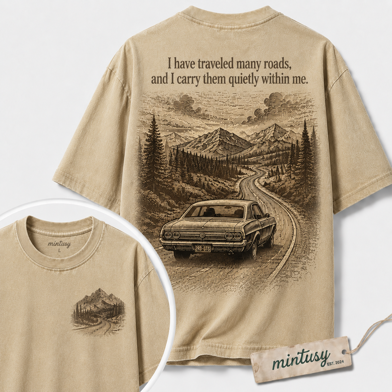I Have Traveled Many Roads Vintage Road Trip T-Shirt