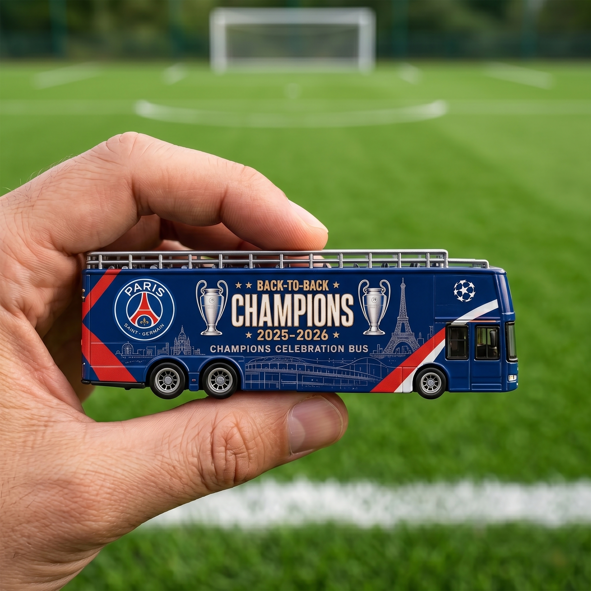 Paris Saint-Germain Back-to-Back Champions Celebration Bus Collector Edition
