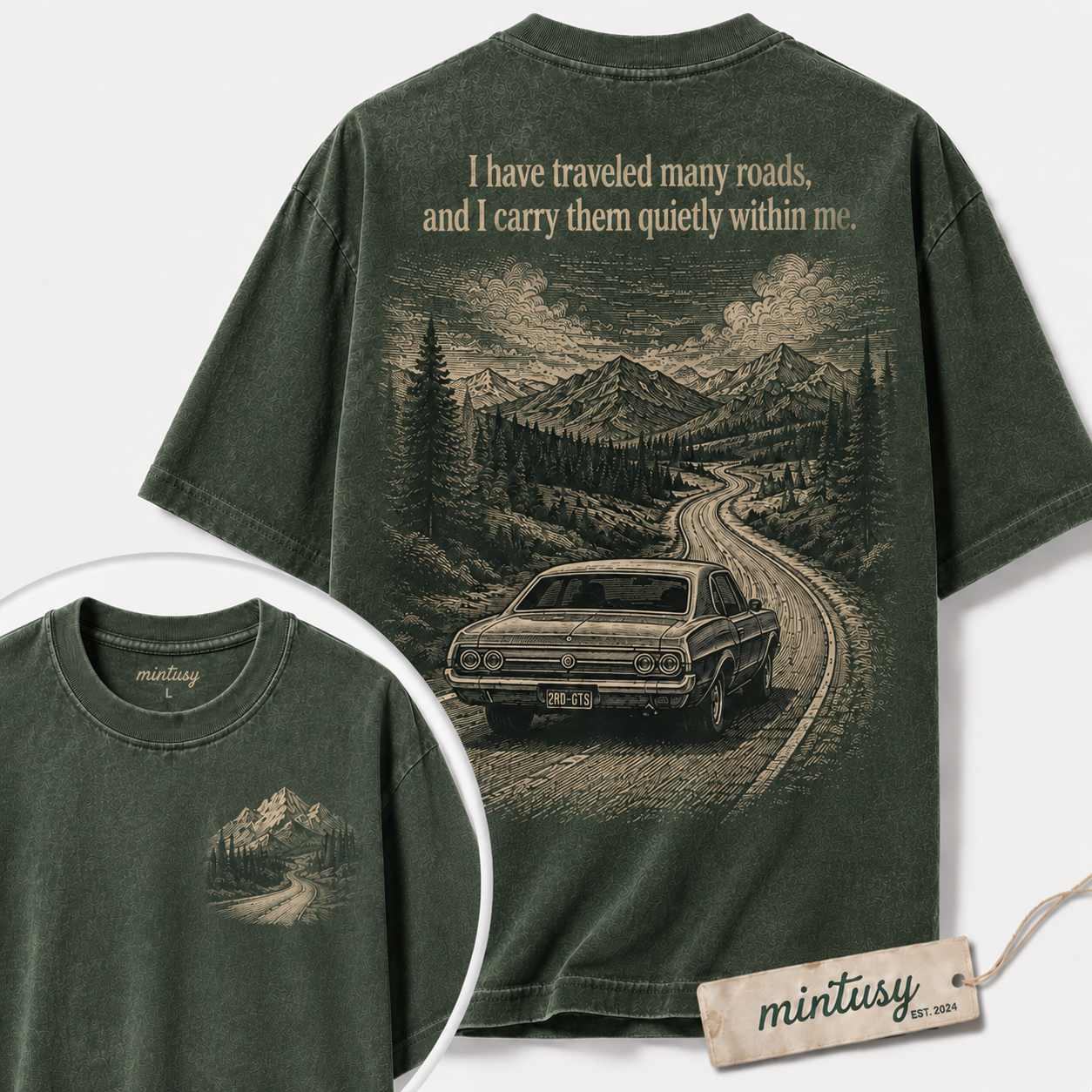 I Have Traveled Many Roads Vintage Road Trip T-Shirt