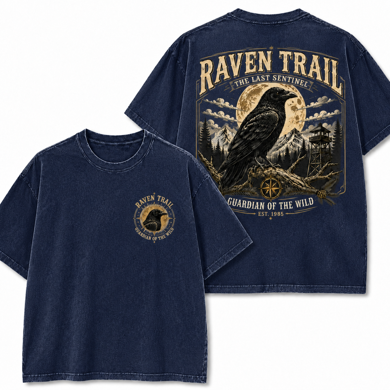 Raven Trail The Last Sentinel Vintage Graphic Tee