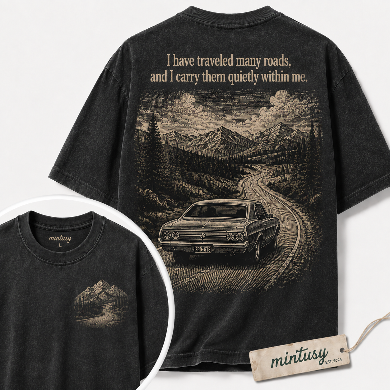 I Have Traveled Many Roads Vintage Road Trip T-Shirt