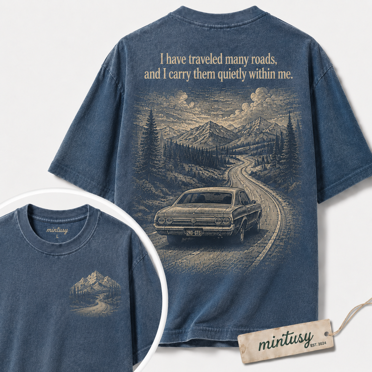 I Have Traveled Many Roads Vintage Road Trip T-Shirt