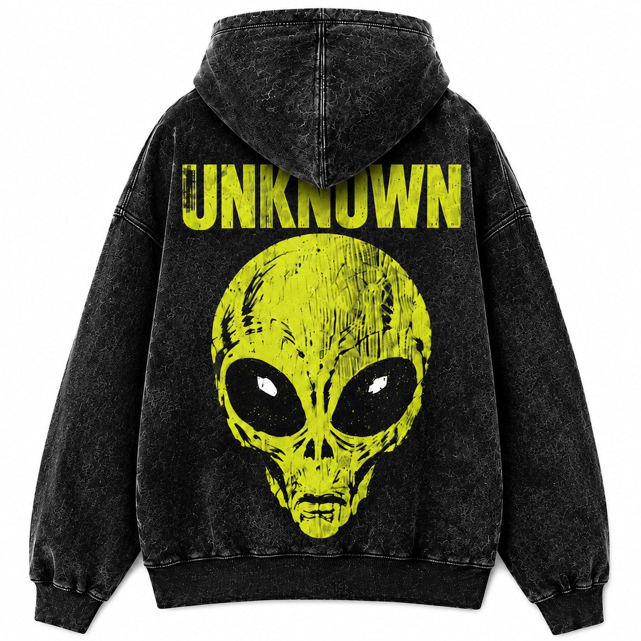 UNKNOWN Alien Skull Oversized Hoodie