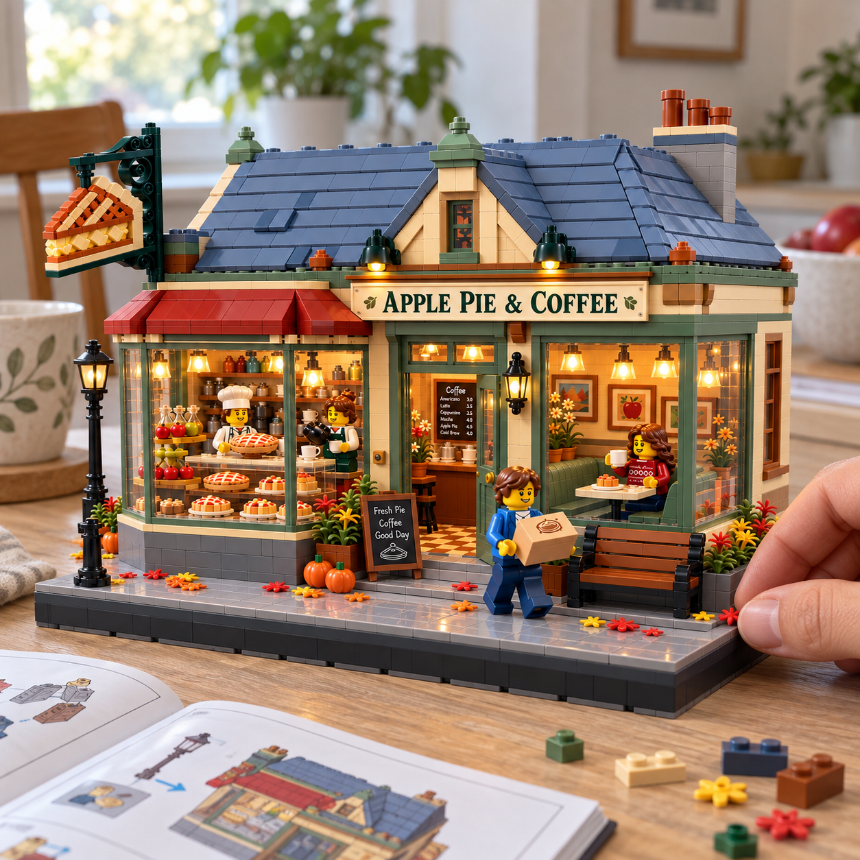 Apple Pie & Coffee – Vintage Bakery Building Set