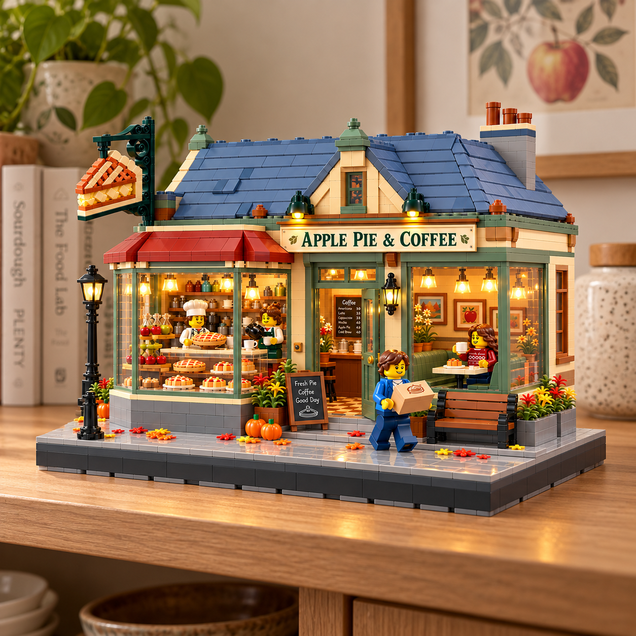 Apple Pie & Coffee – Vintage Bakery Building Set