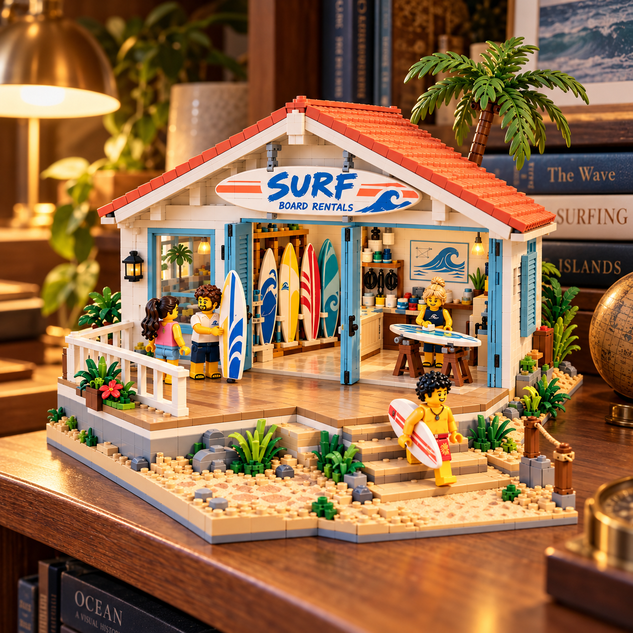 Surf Board Rentals – Beach Surf Shop Building Set
