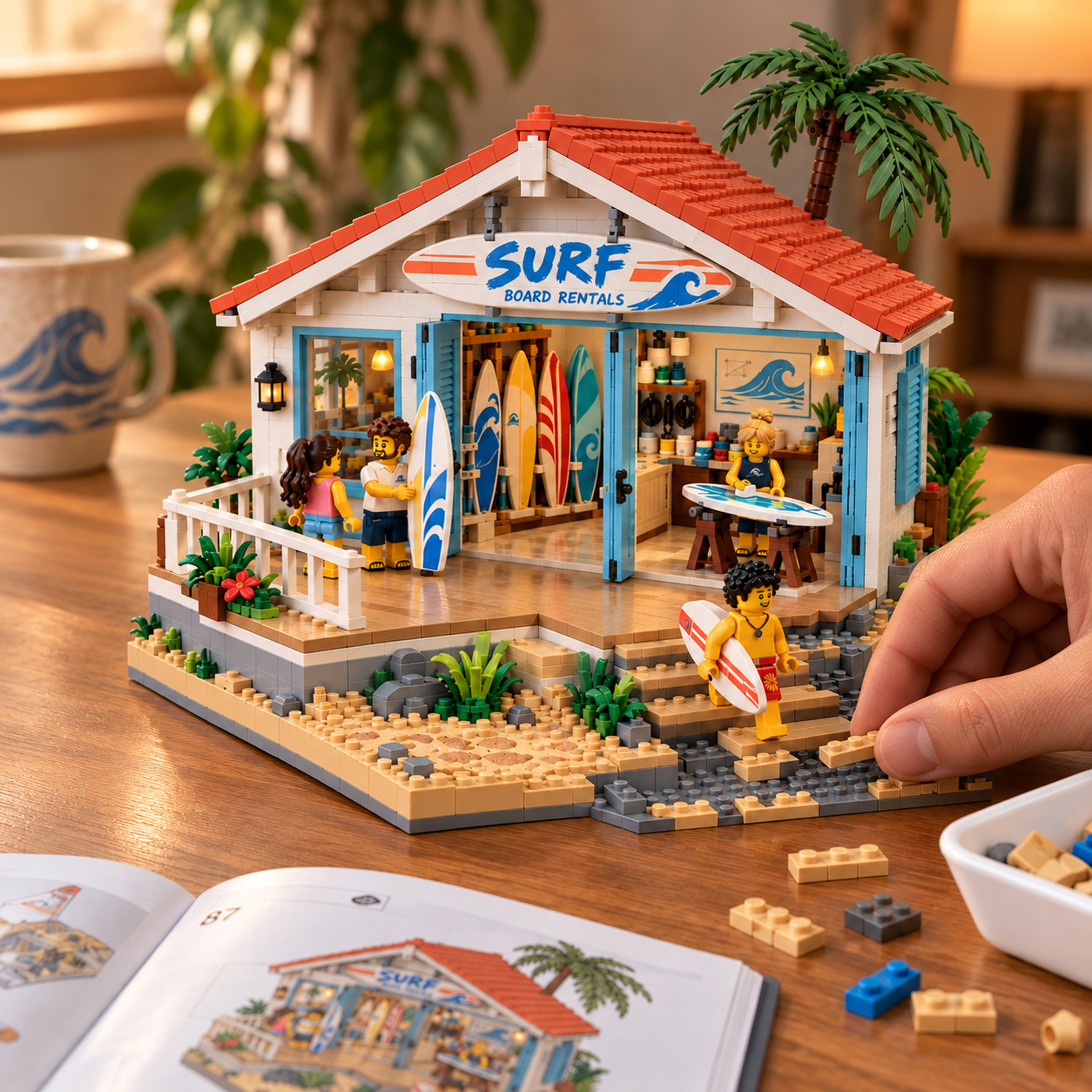 Surf Board Rentals – Beach Surf Shop Building Set