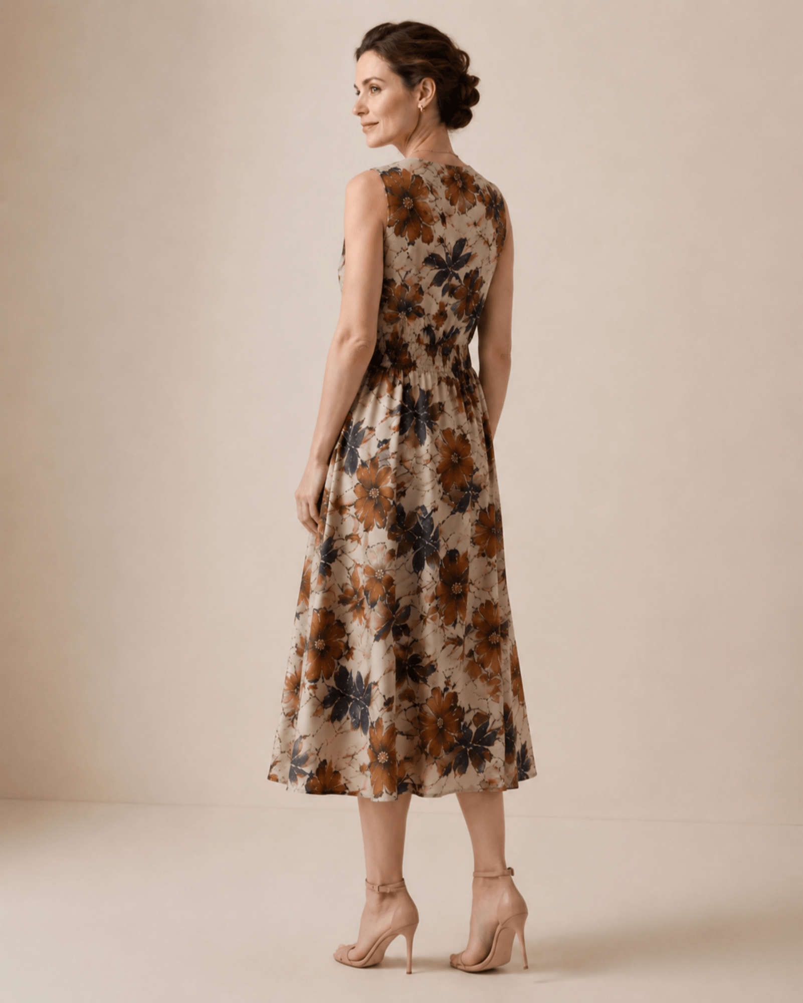 Timeless Floral Midi Dress