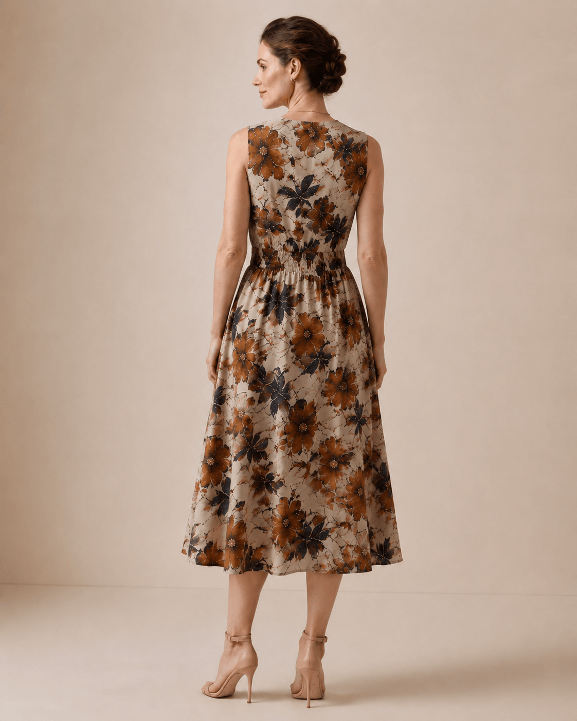 Timeless Floral Midi Dress