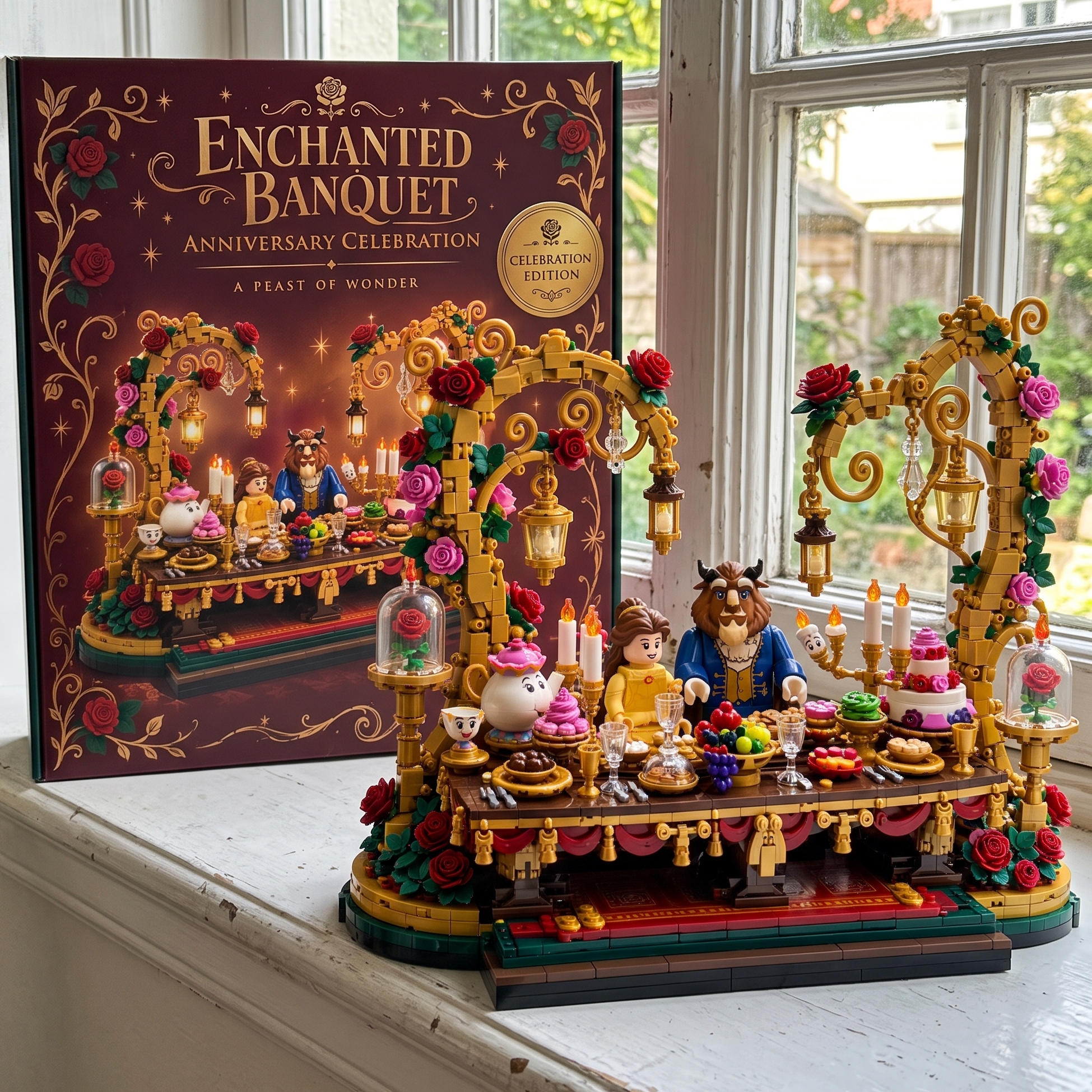 Enchanted Rose Banquet Building Set