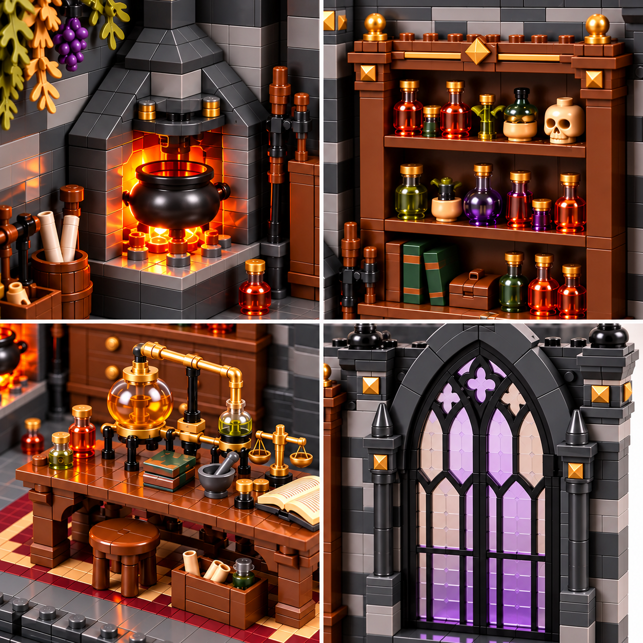 Gothic Alchemist's Room – Fantasy Building Set for Adults