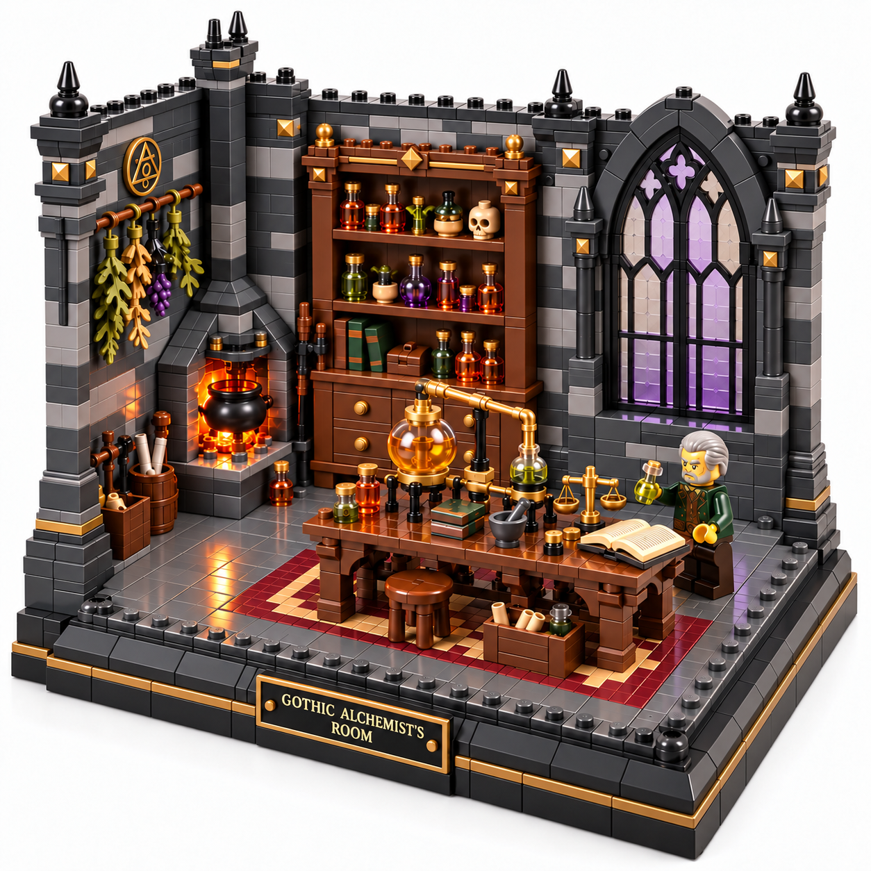 Gothic Alchemist's Room – Fantasy Building Set for Adults