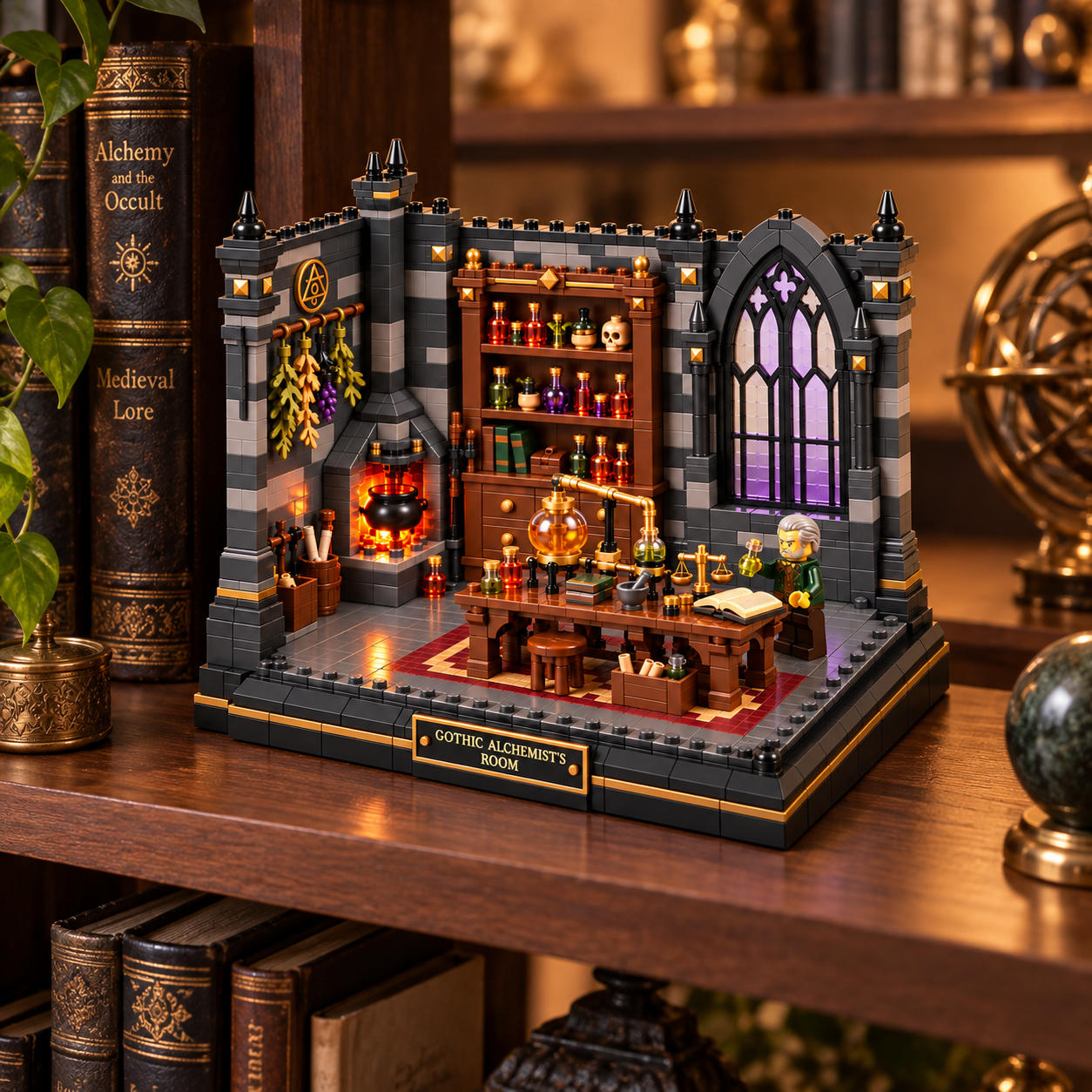 Gothic Alchemist's Room – Fantasy Building Set for Adults