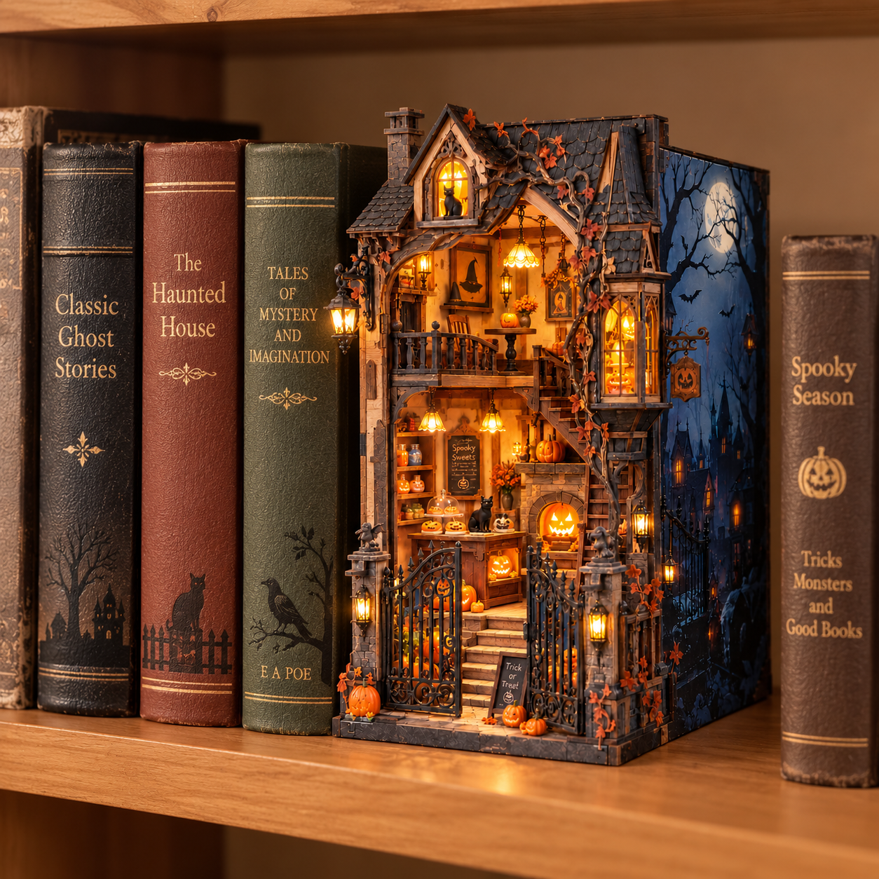 Midnight Hollow Haunted House DIY Wooden Miniature Kit