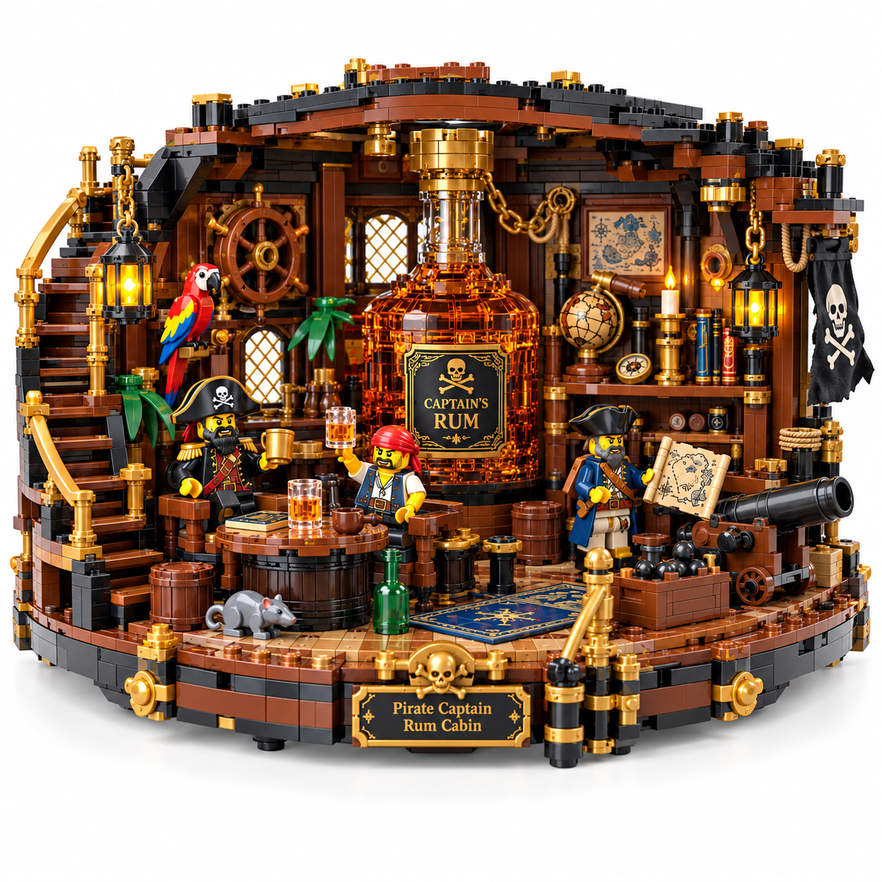 Pirate Captain’s Rum Cabin Building Set