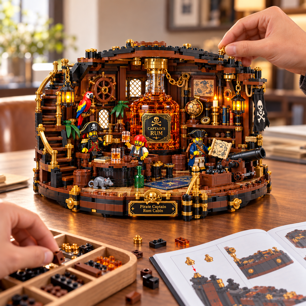 Pirate Captain’s Rum Cabin Building Set
