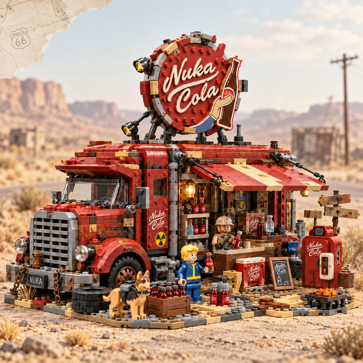 Wasteland Truck Stop Building Set