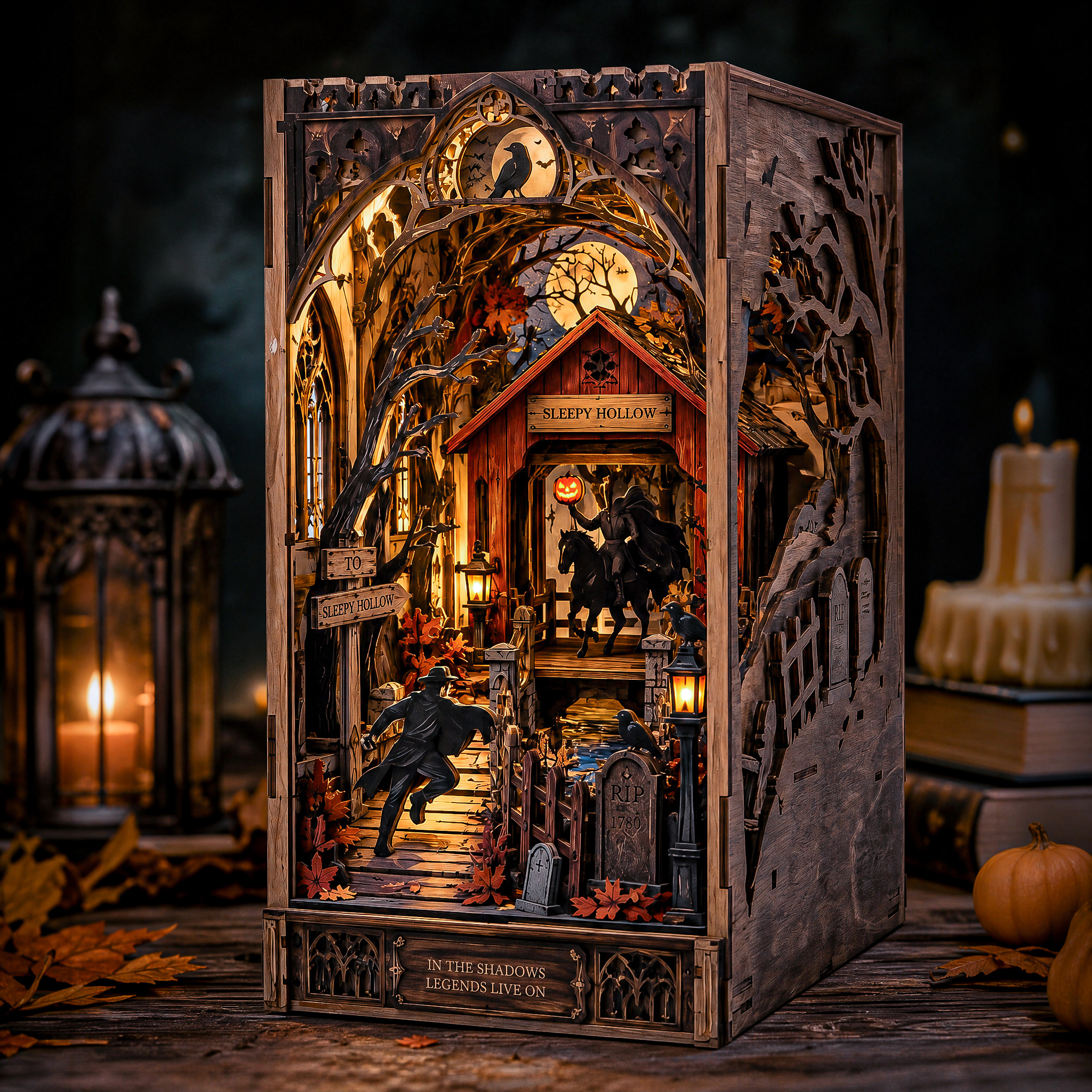 Sleepy Hollow: The Headless Horseman DIY Wooden Diorama Kit