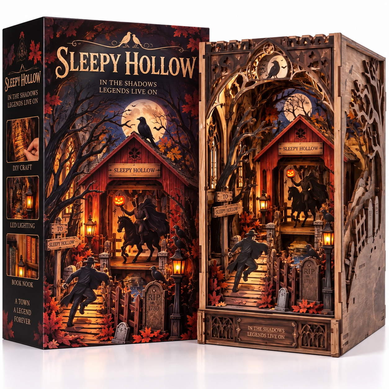 Sleepy Hollow: The Headless Horseman DIY Wooden Diorama Kit
