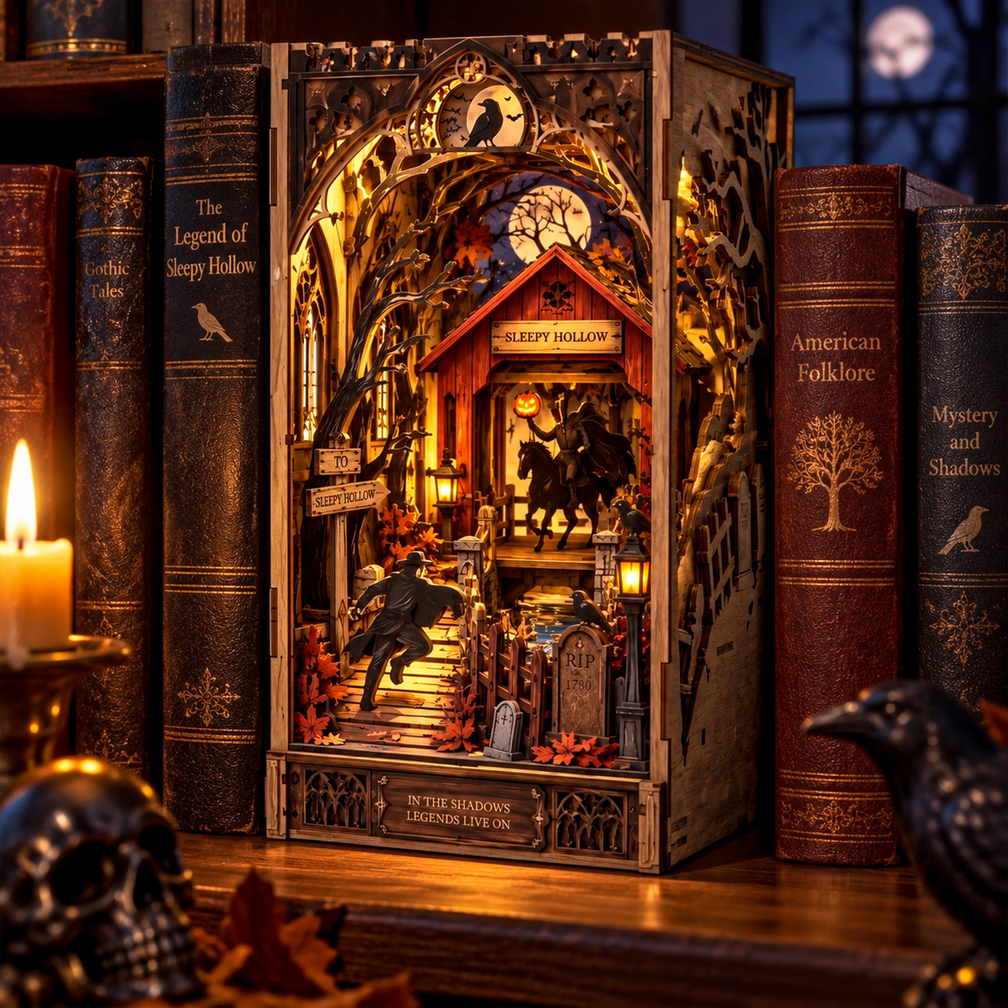 Sleepy Hollow: The Headless Horseman DIY Wooden Diorama Kit