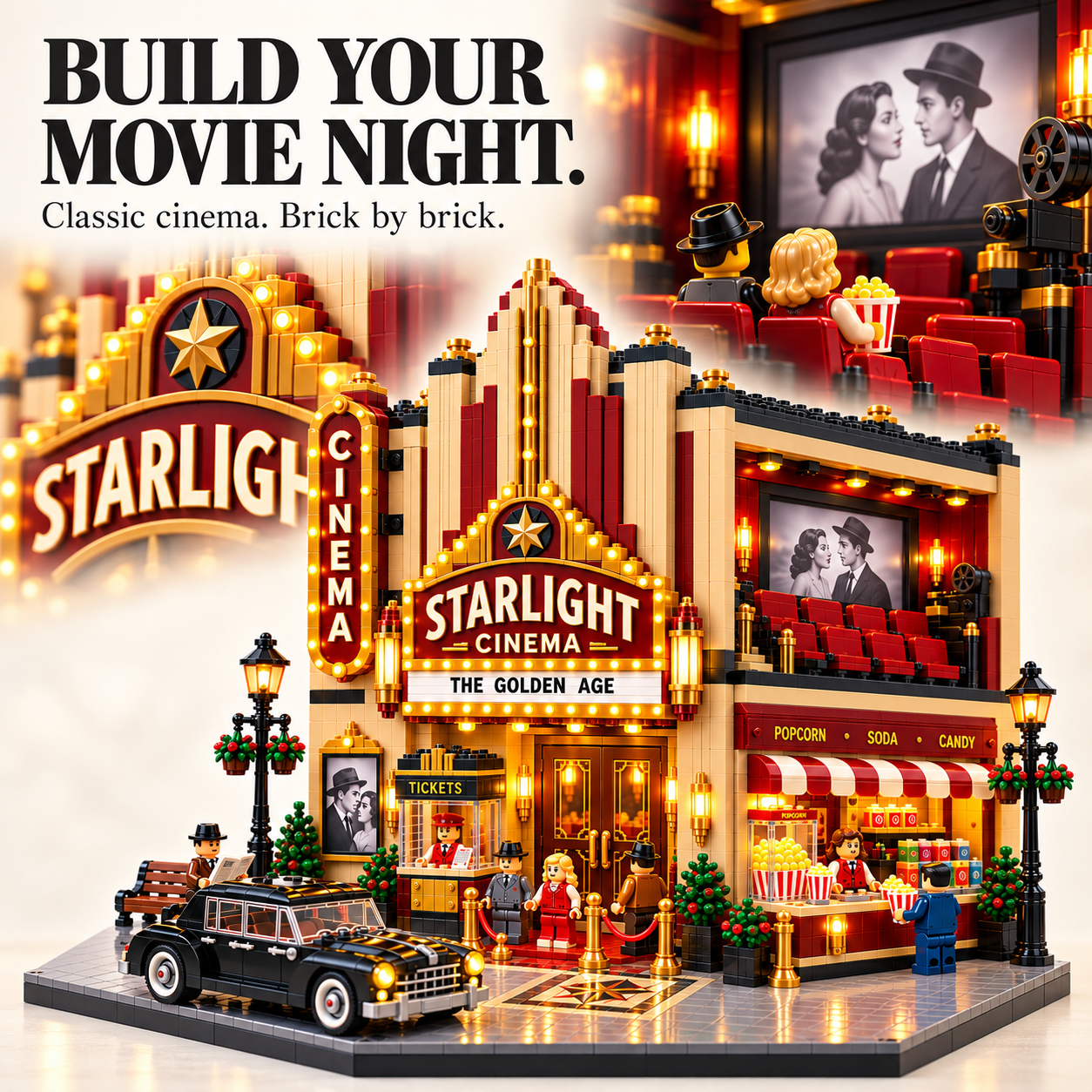 Starlight Cinema The Golden Age Building Set