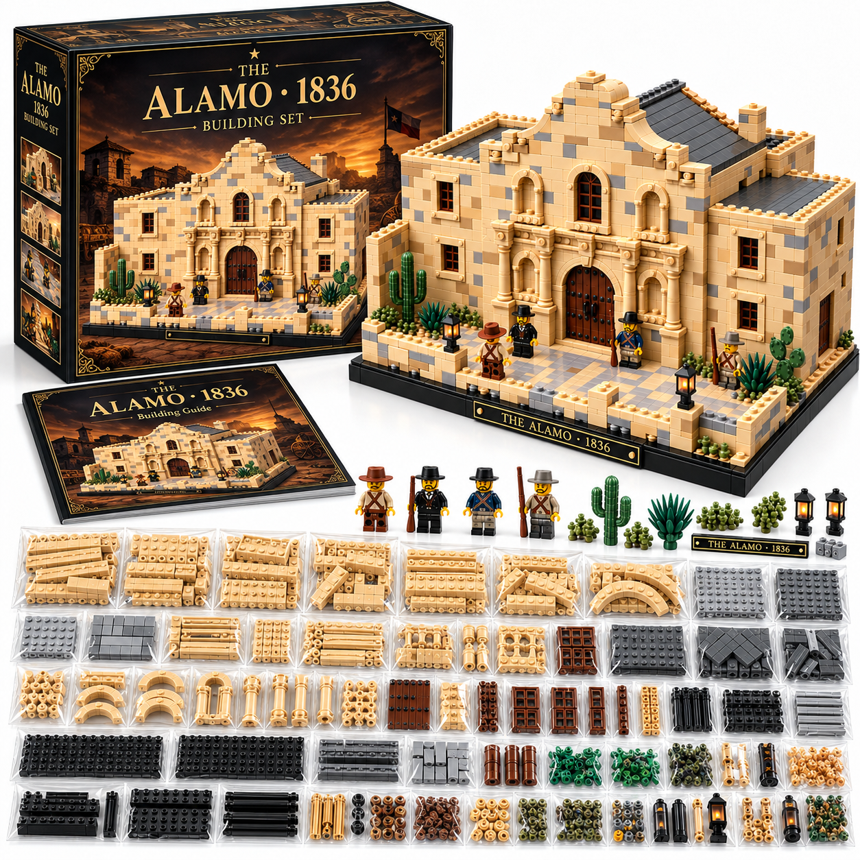 The Alamo 1836 – Historic Texas Mission Building Set