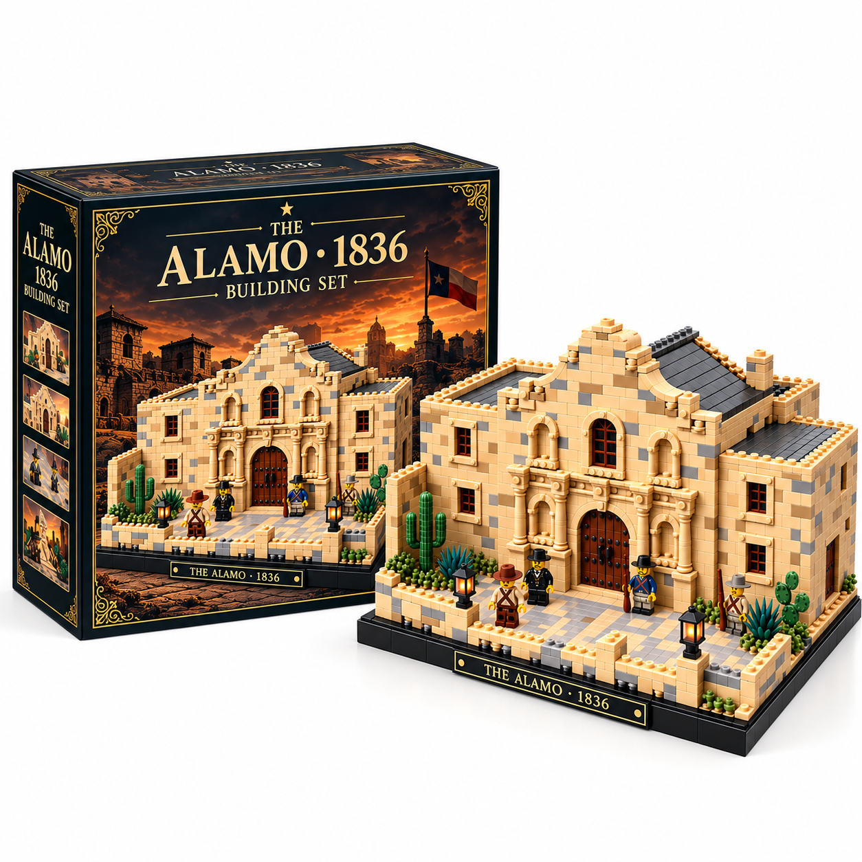The Alamo 1836 – Historic Texas Mission Building Set