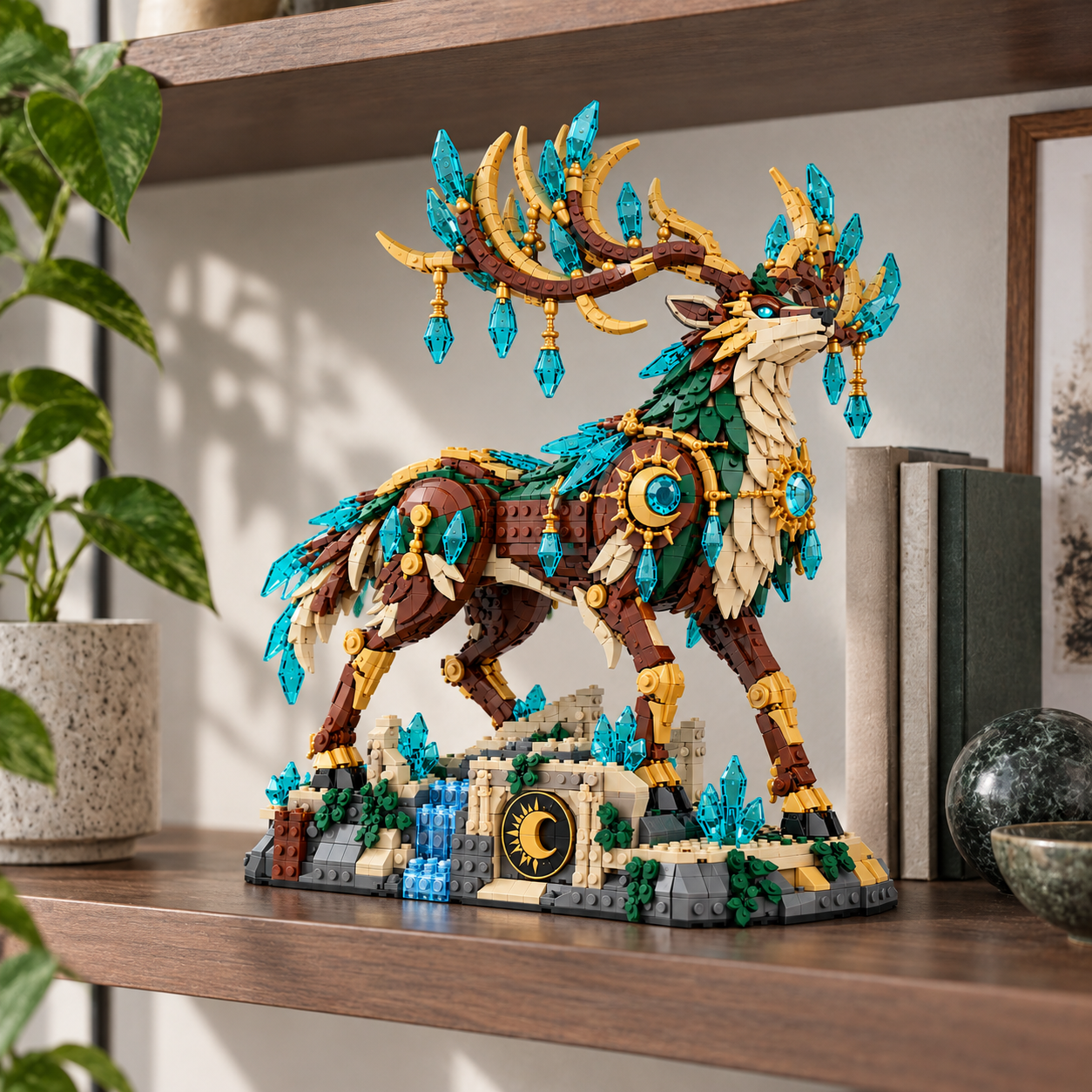 The Ancient Stag – Crystal Forest Guardian Building Set