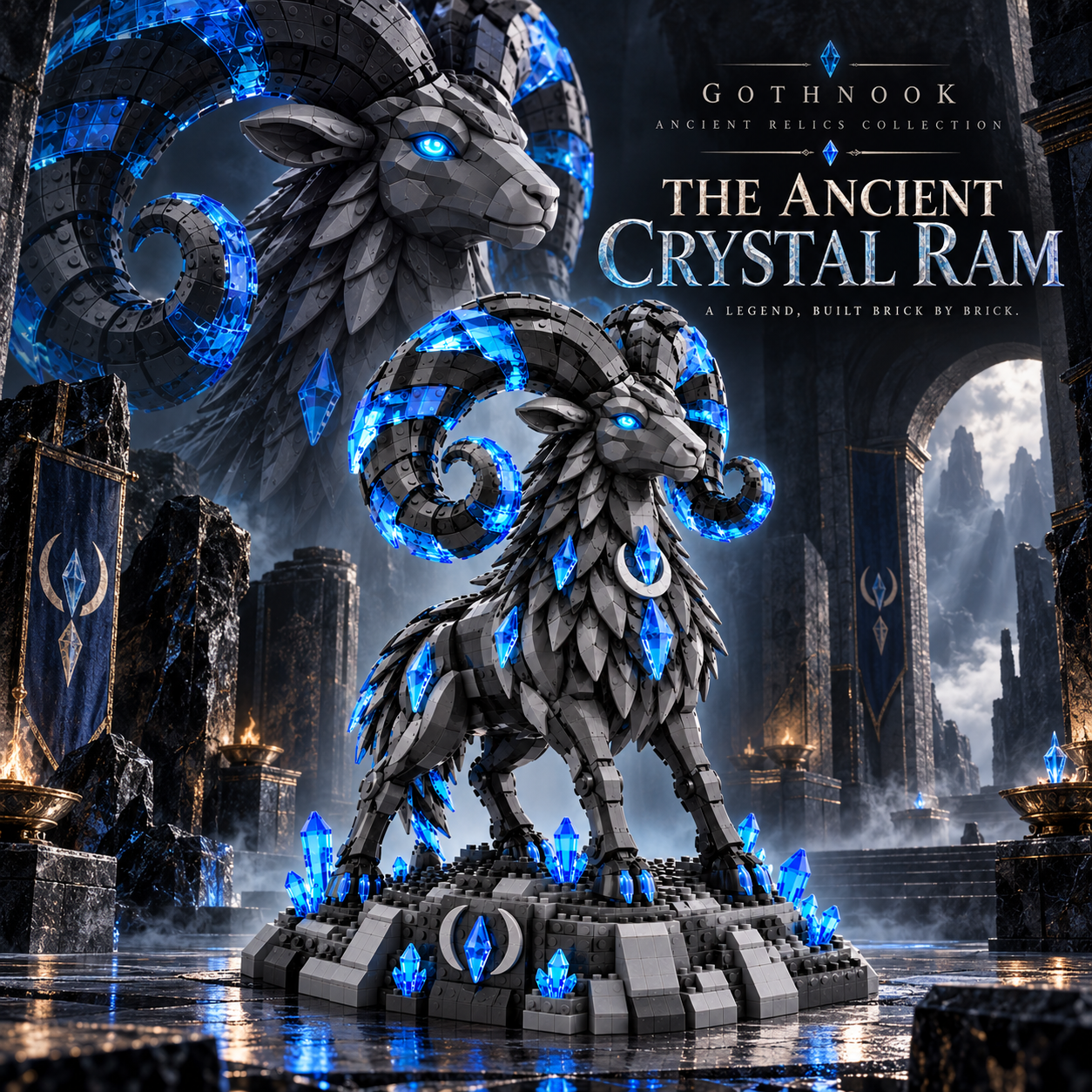 The Ancient Ram – Crystal Guardian Building Set