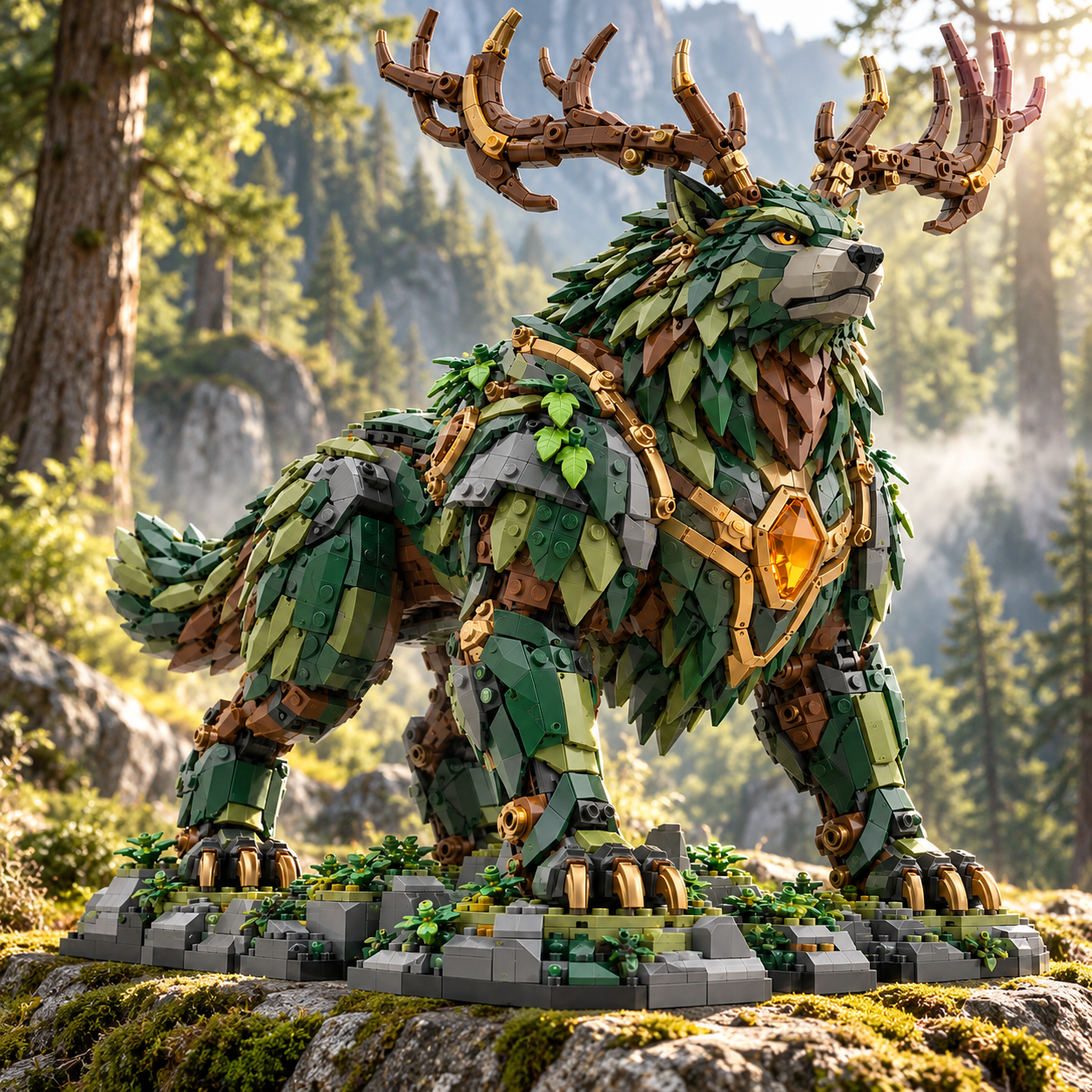 The Forest Colossus – Legendary Forest Guardian Building Set