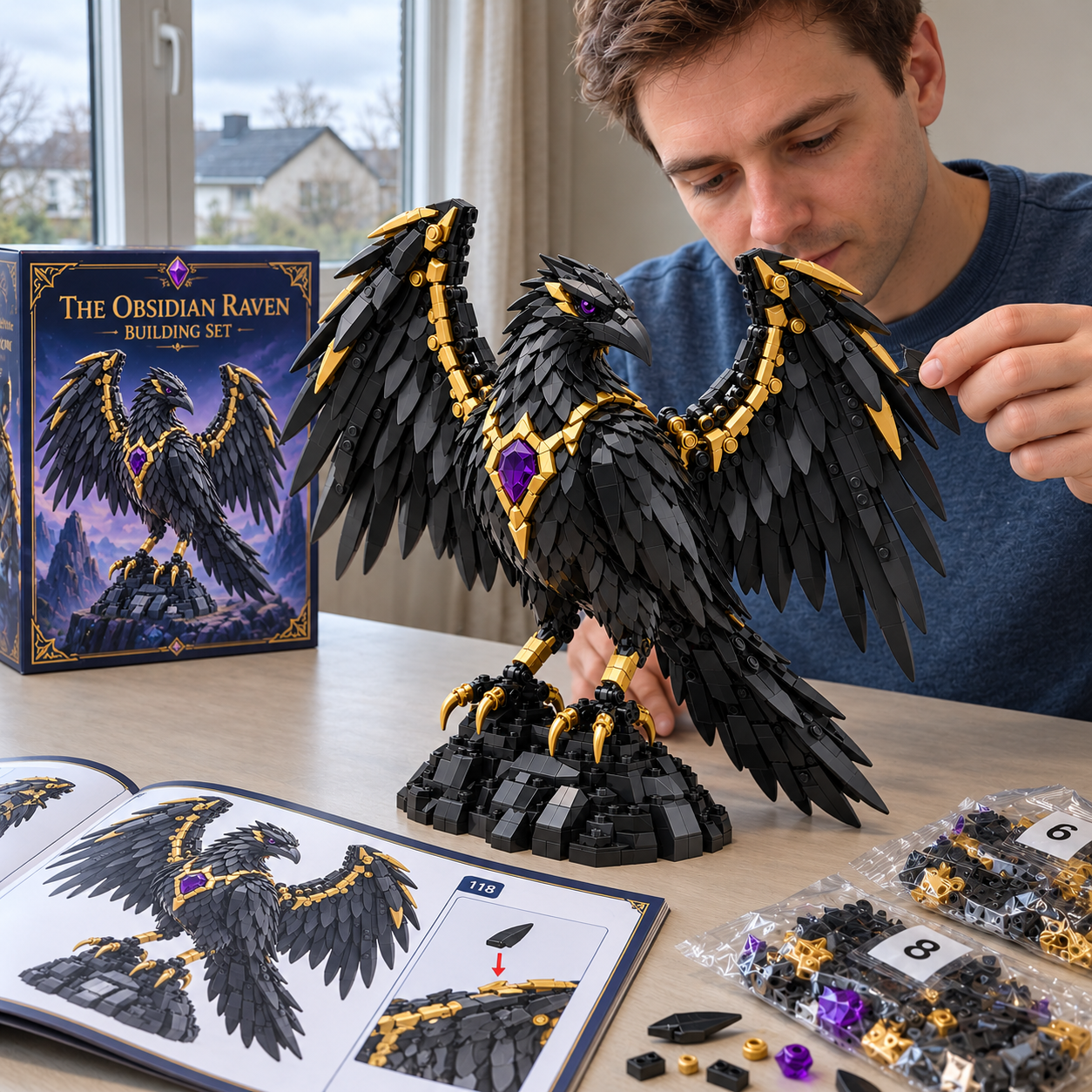 The Obsidian Raven Building Set