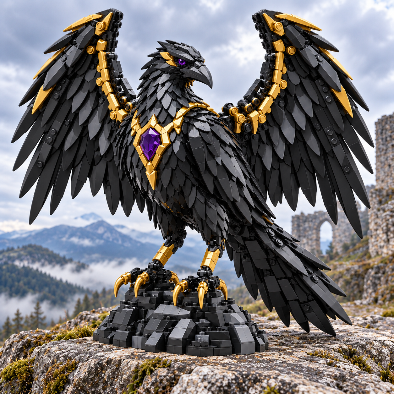 The Obsidian Raven Building Set