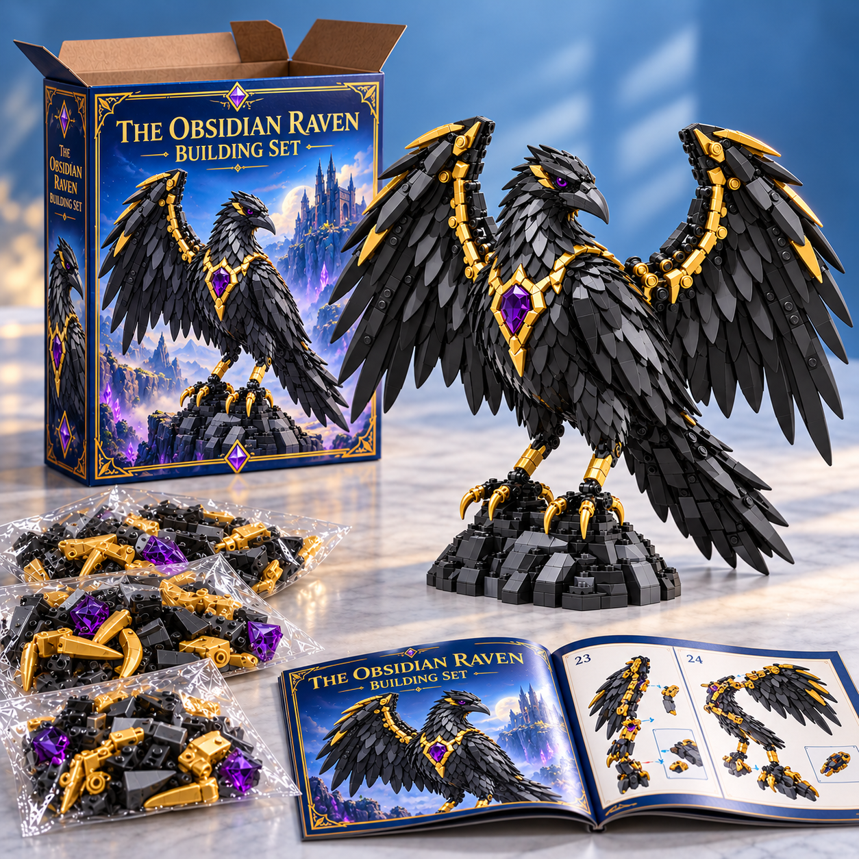 The Obsidian Raven Building Set
