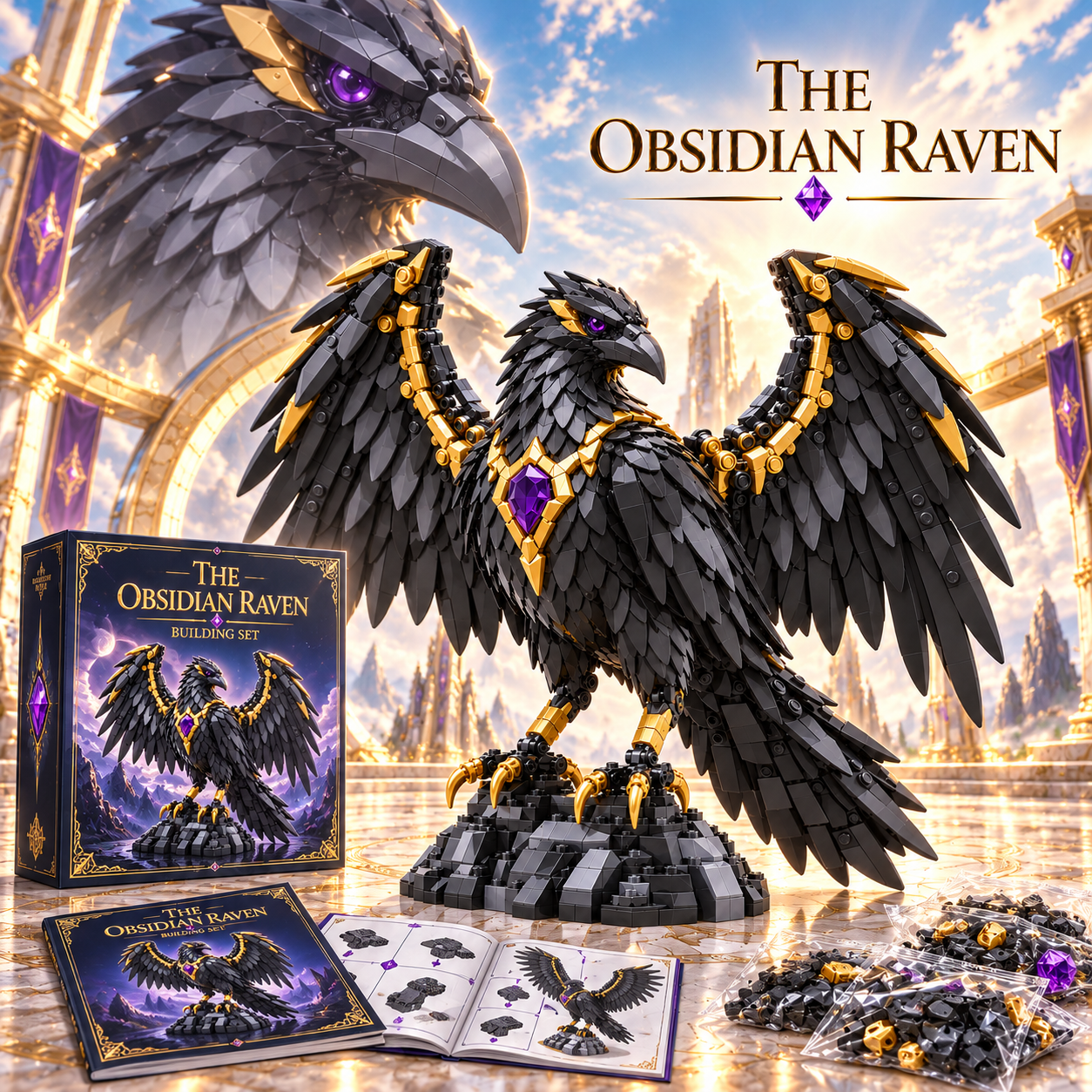 The Obsidian Raven Building Set