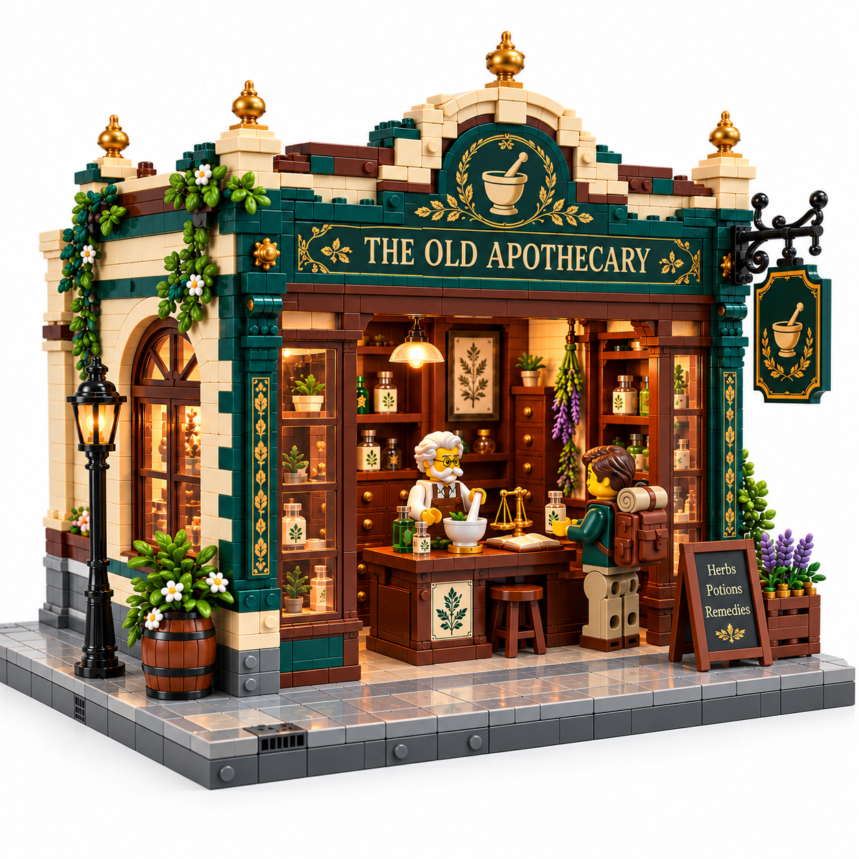 The Old Apothecary – Vintage Pharmacy Building Set