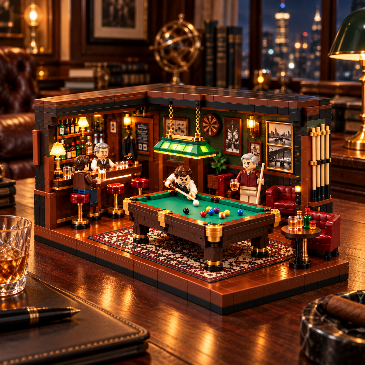 The Last Rack – Vintage Billiards Club Building Set