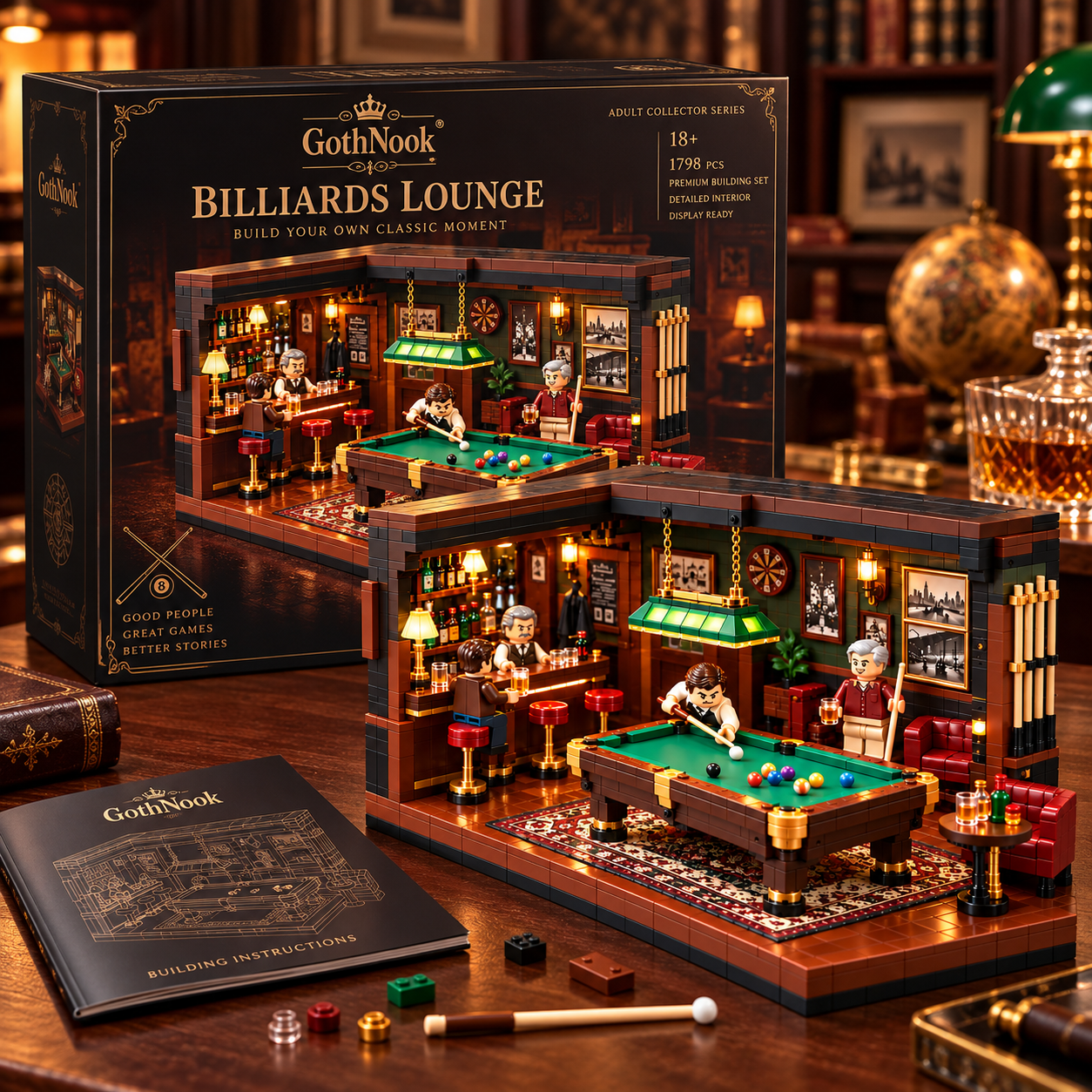 The Last Rack – Vintage Billiards Club Building Set