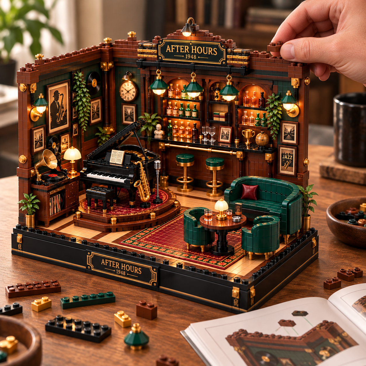 Midnight Jazz Lounge Building Set