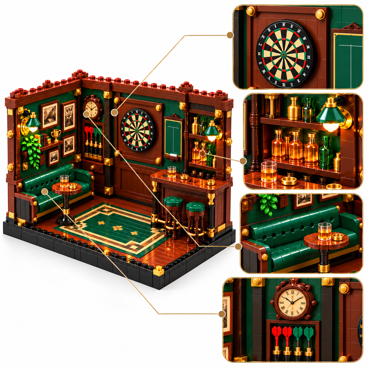 Vintage Darts Club Building Set